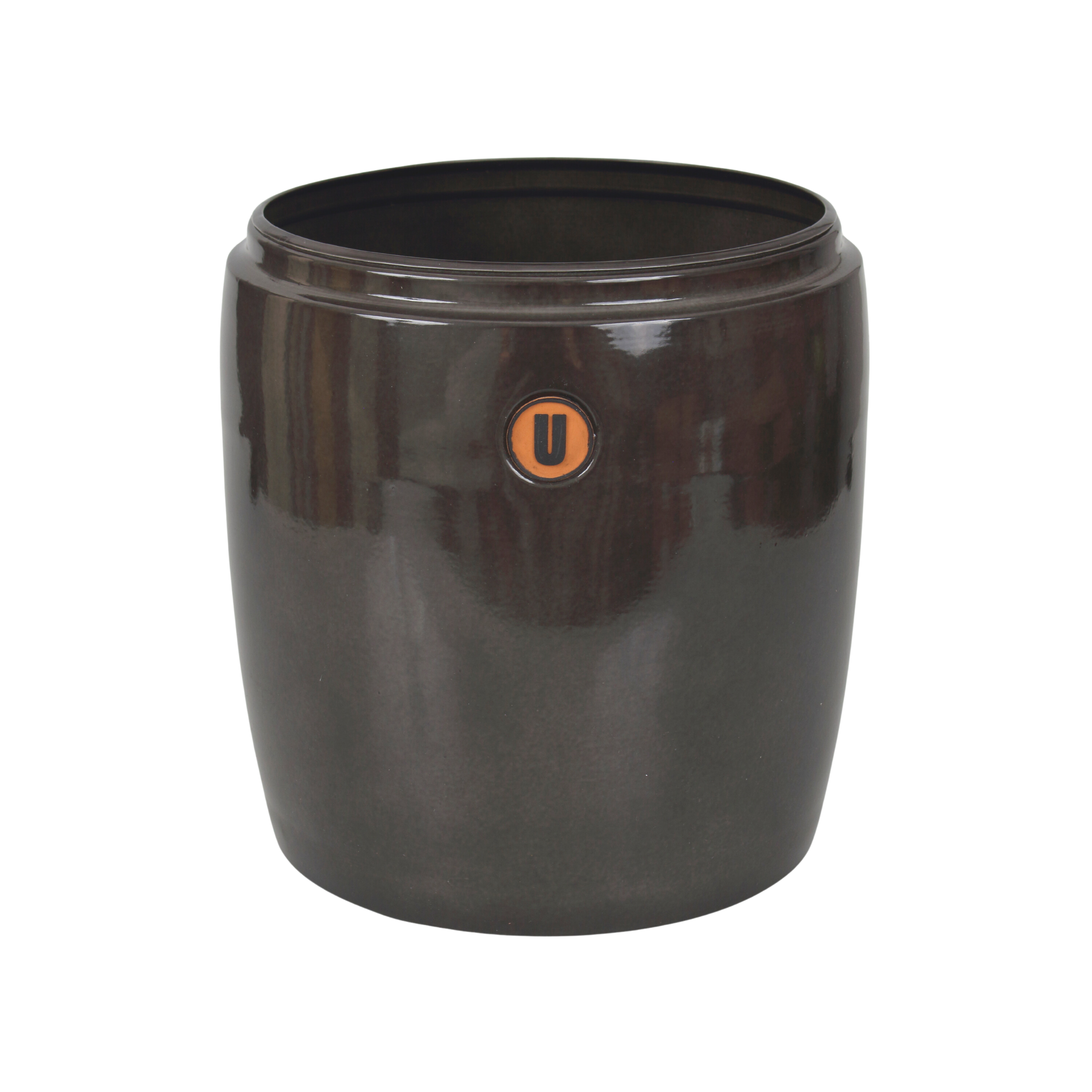 Donica metalowa Barril śr.20 cm szara Cermax