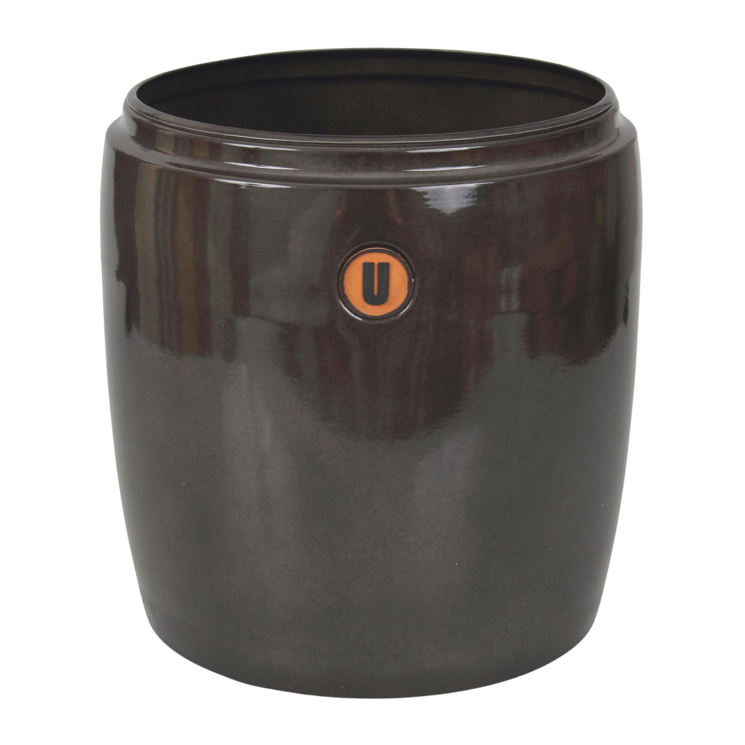 Donica metalowa Barril śr.30 cm szara Cermax