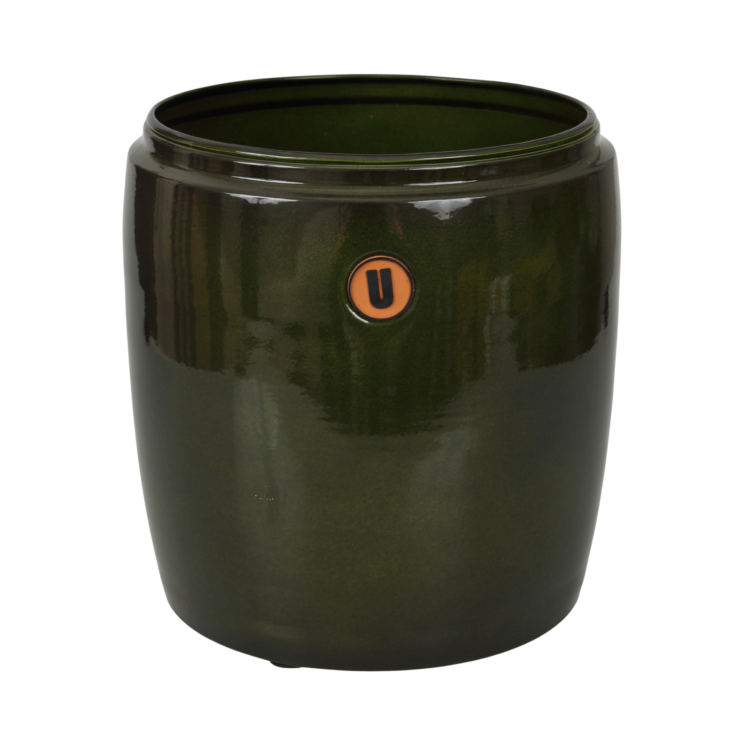 Donica metalowa Barril śr.25 cm zielona Cermax