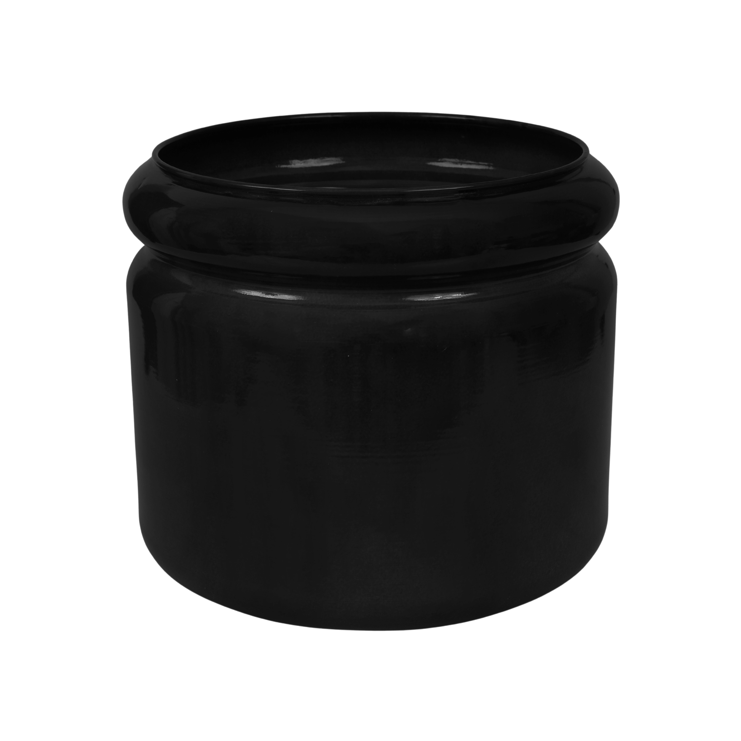 Doniczka metalowa Randolf śr.20 cm czarna Cermax