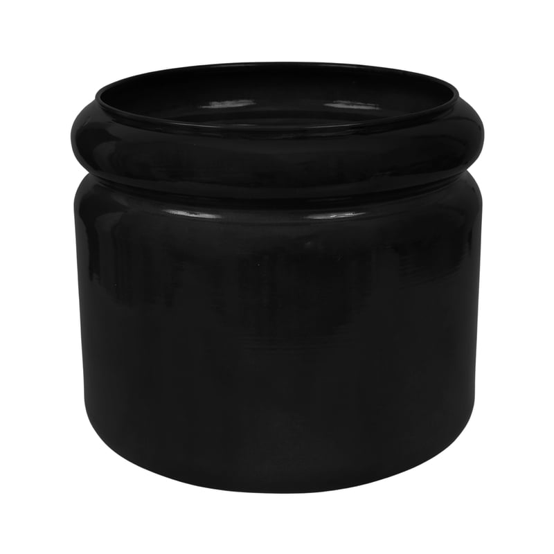 Doniczka metalowa Randolf śr.25 cm czarna Cermax