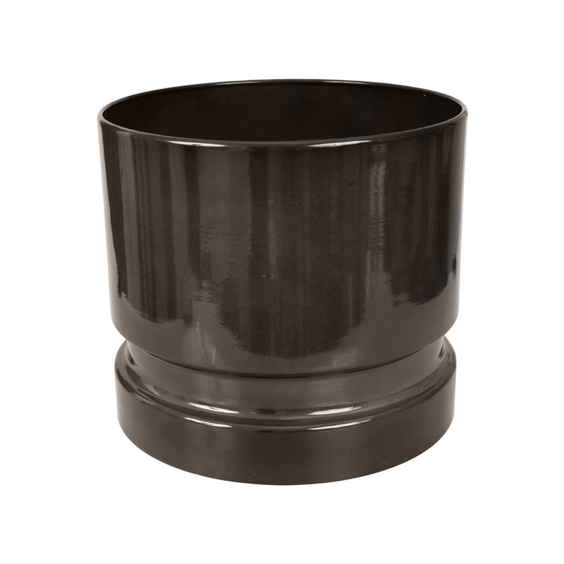 Doniczka metalowa Woodlog śr.21 cm szara Cermax