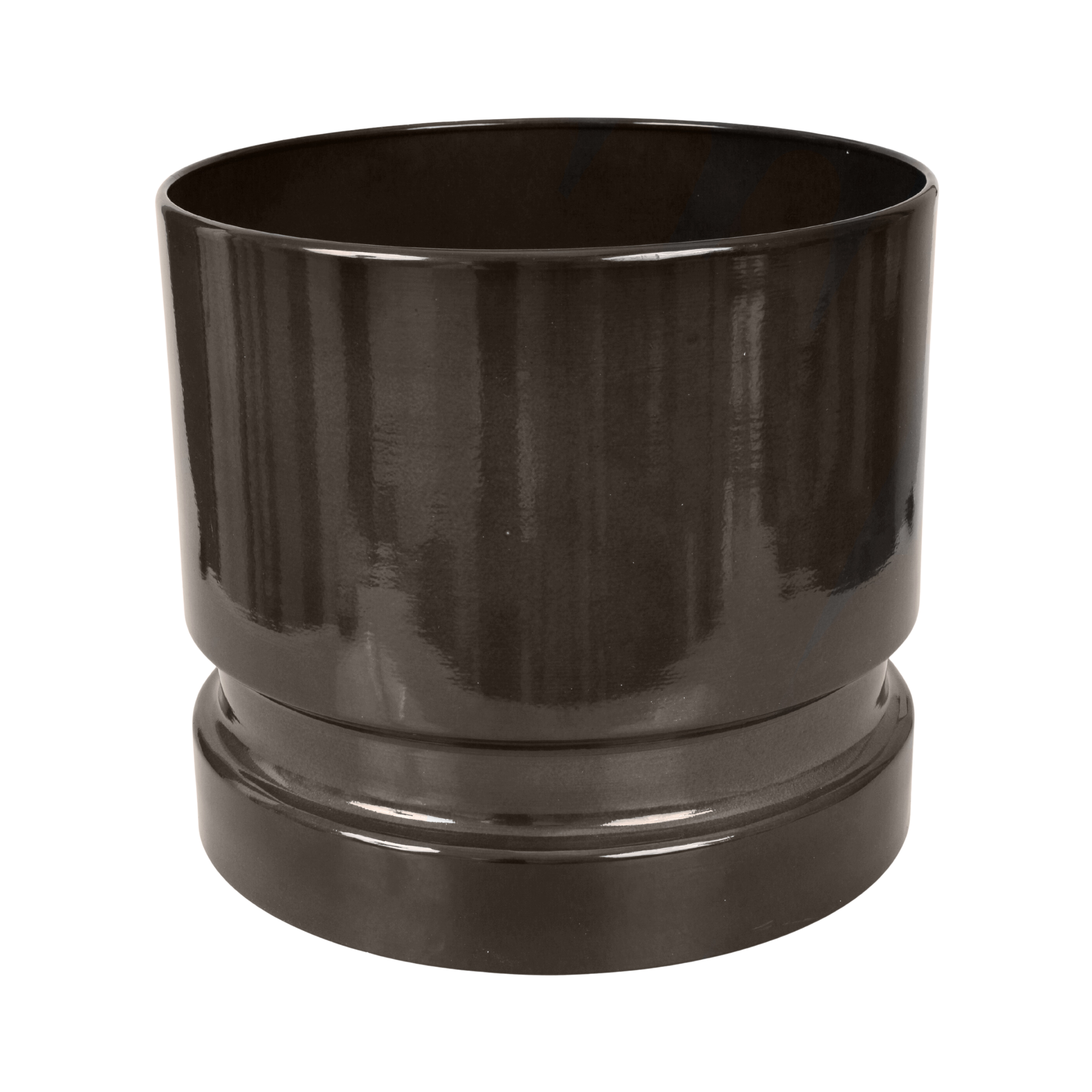 Doniczka metalowa Woodlog śr.27 cm szara Cermax