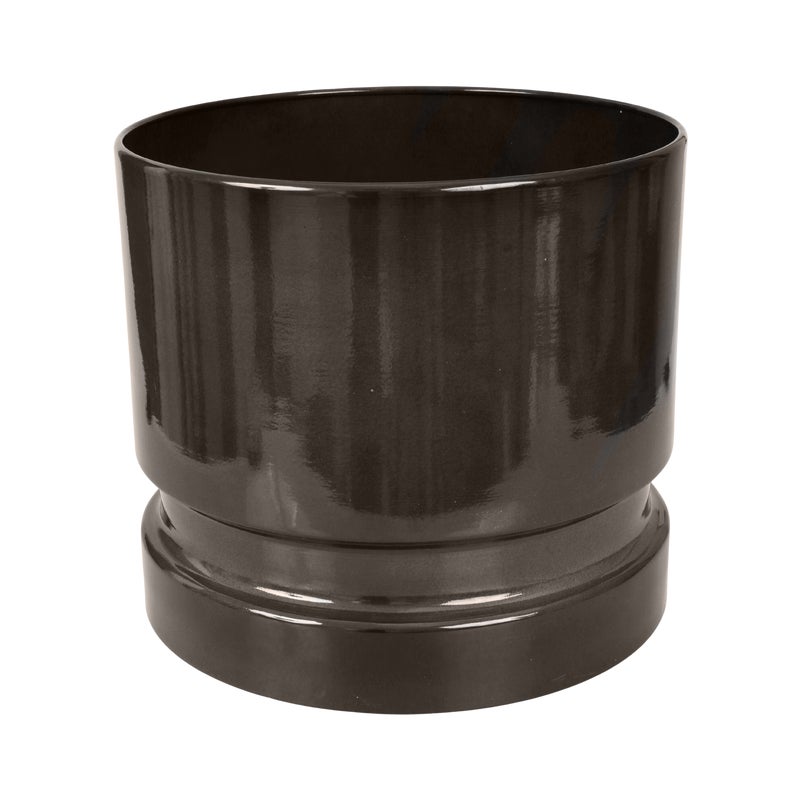 Doniczka metalowa Woodlog śr.27 cm szara Cermax