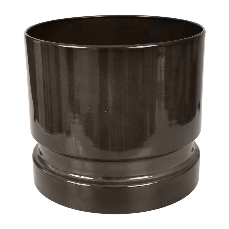 Doniczka metalowa Woodlog śr.31 cm szara Cermax