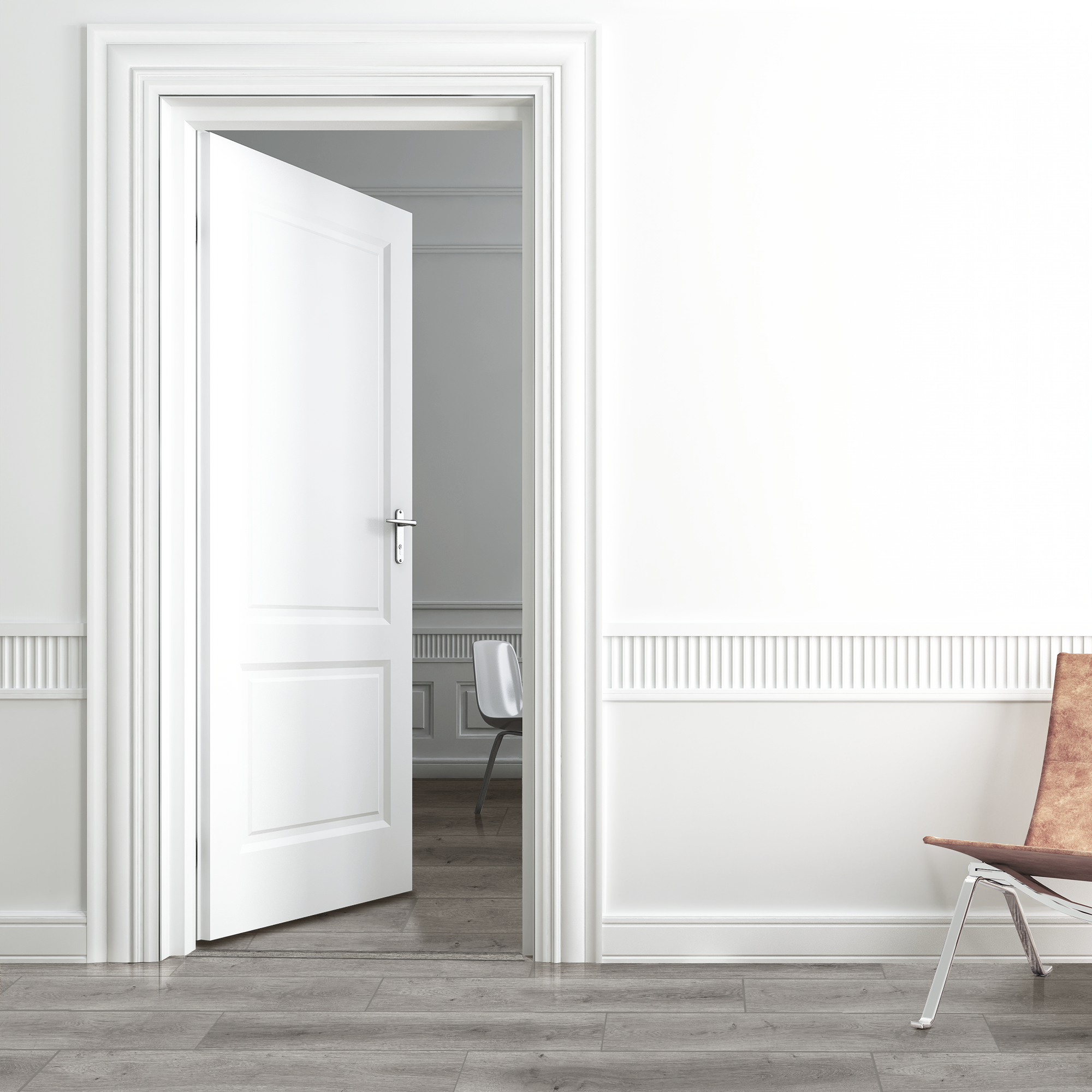 Barre de seuil 4 en 1 alu décor nilo gris à fixer, l.3.7 cm x L.83 cm ARTENS - 4