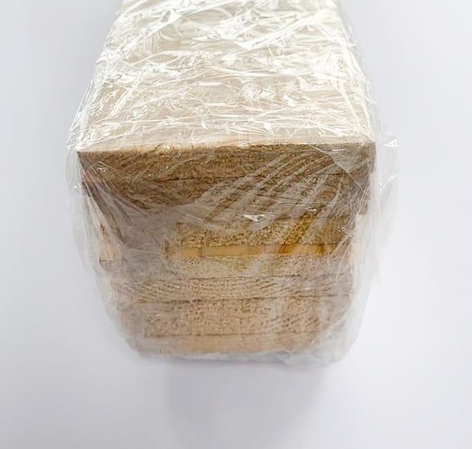 Pack de 10 rodapiés  de madera de 100x1cm madera natural - 6