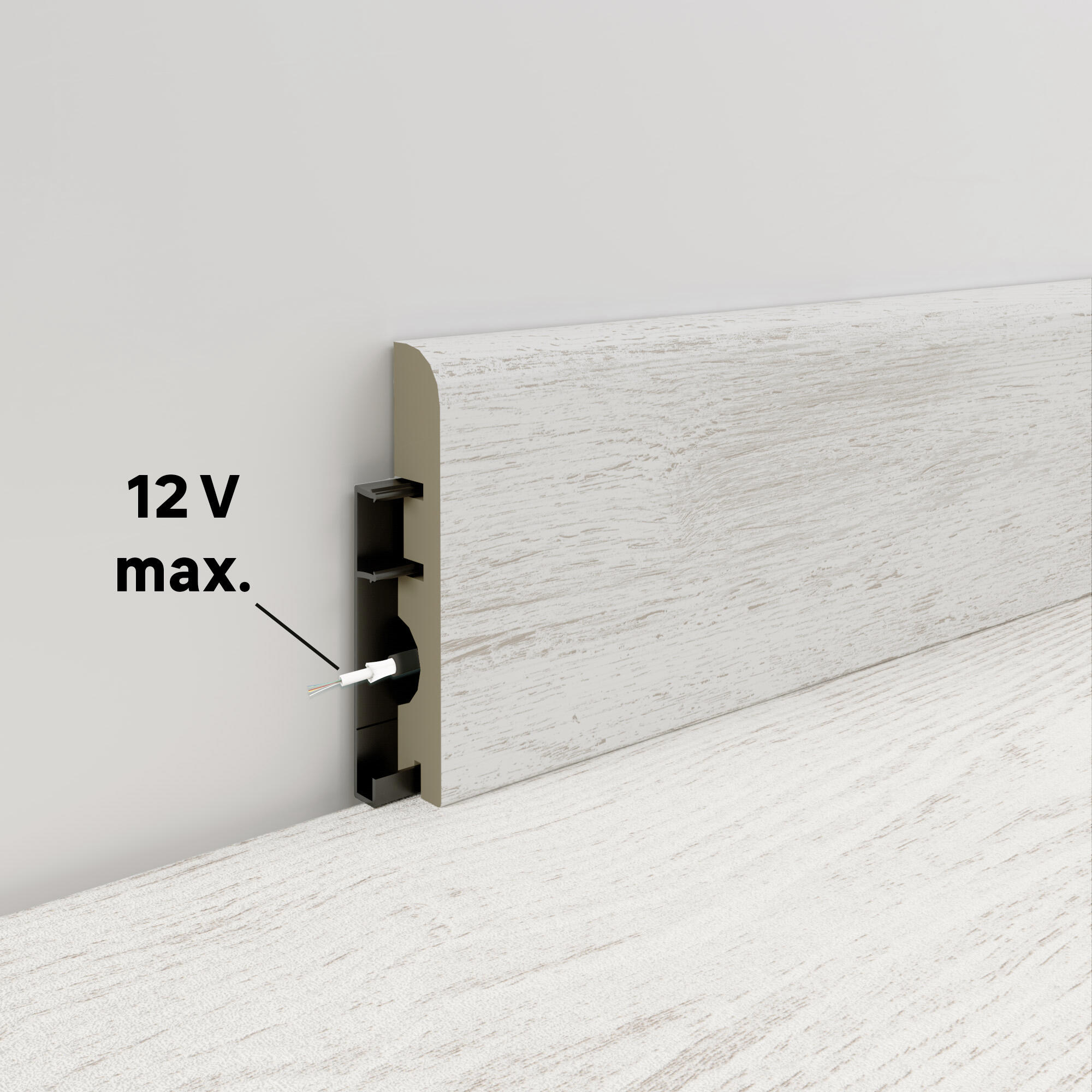 Rodapé MDF branco acetinado 14x78x2400 mm Artens BL015 - 4
