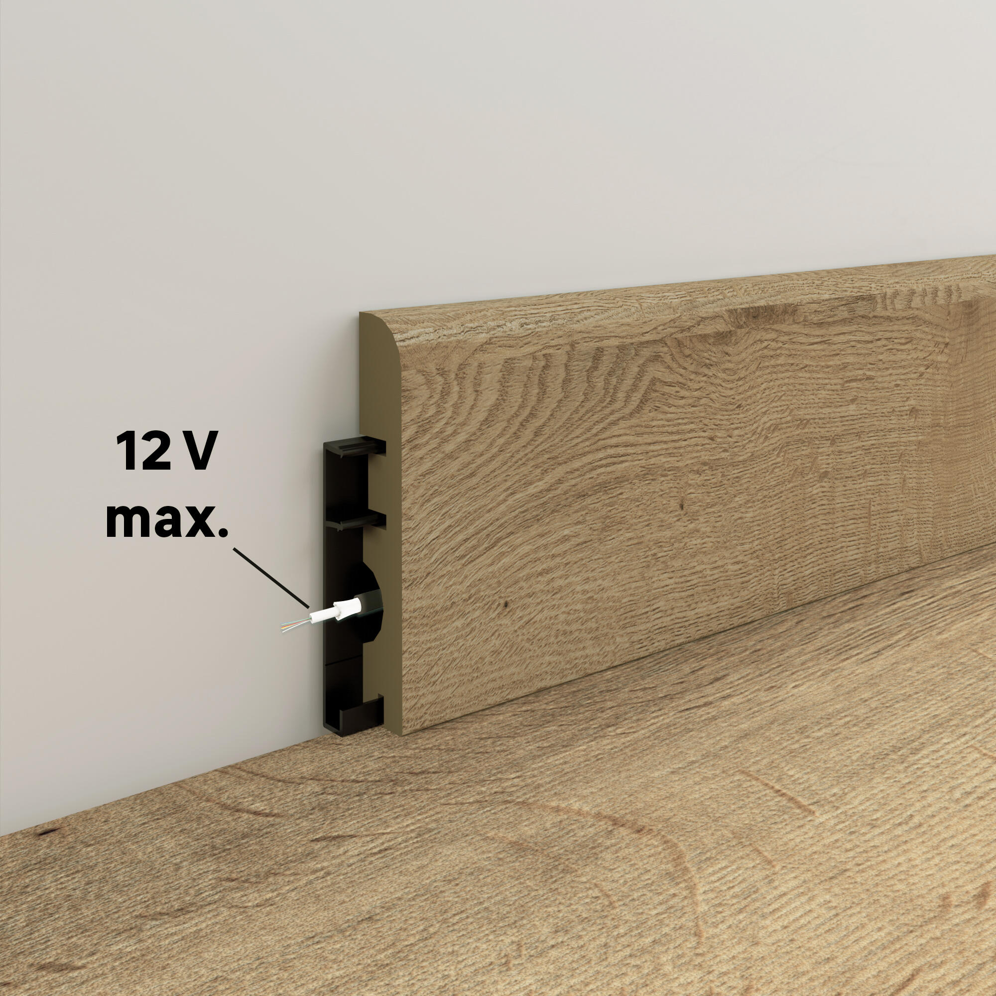 Plinthe mdf, décor orito 2, H. 7.8, Ep.14 mm ARTENS - 2