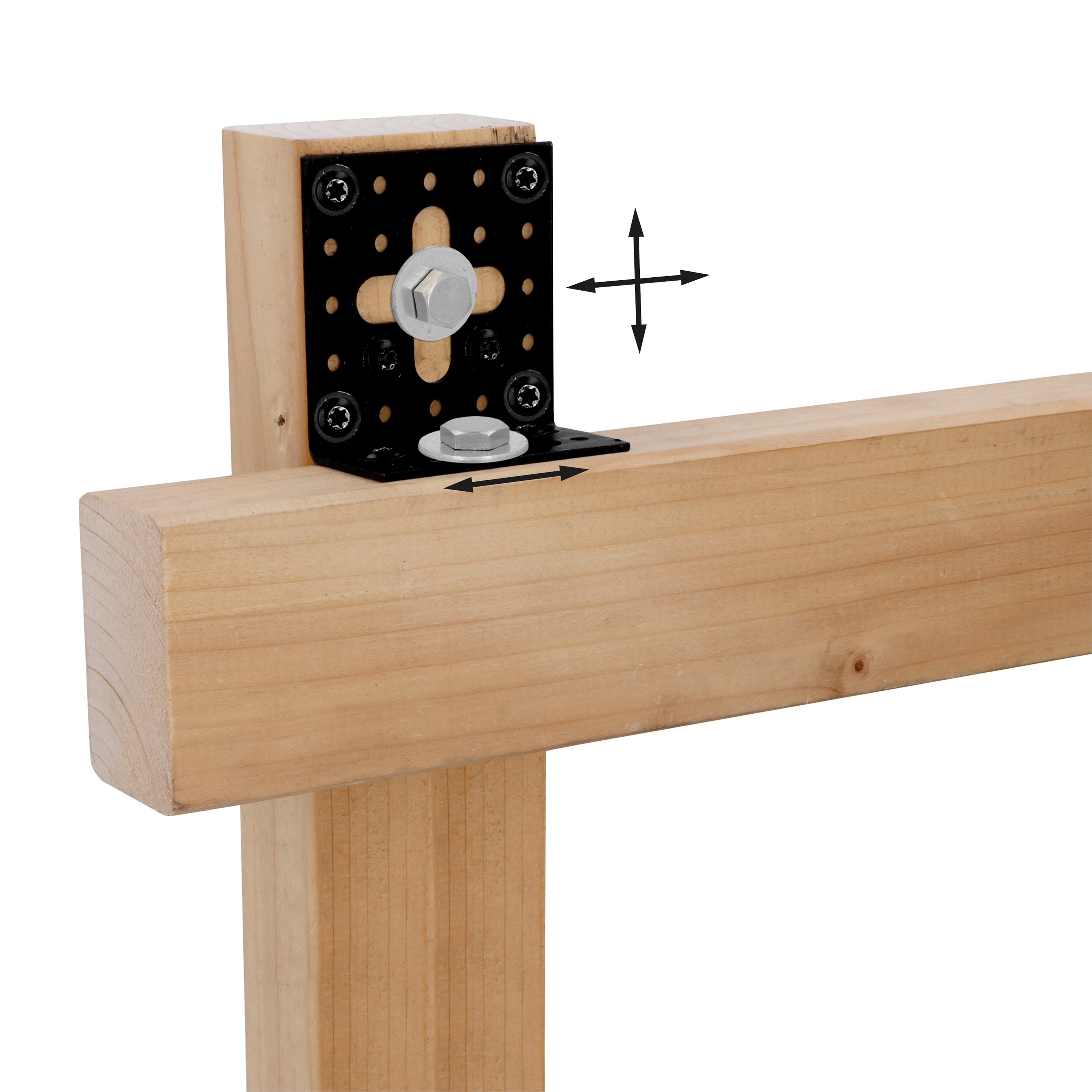 Equerre ajustable 30x60x60 revêtement extérieur MAGNODUR noir - 4