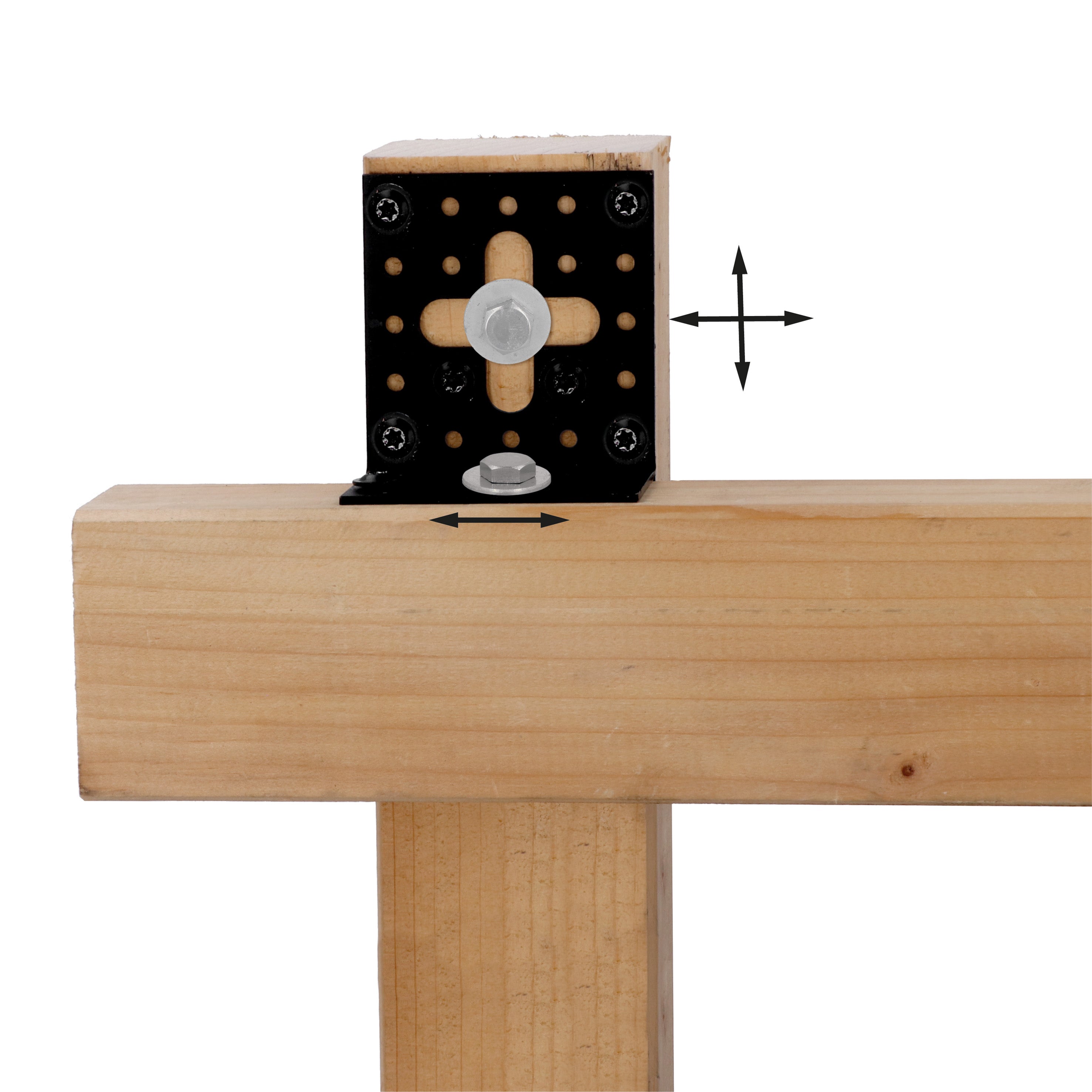 Equerre ajustable 30x60x60 revêtement extérieur MAGNODUR noir - 3