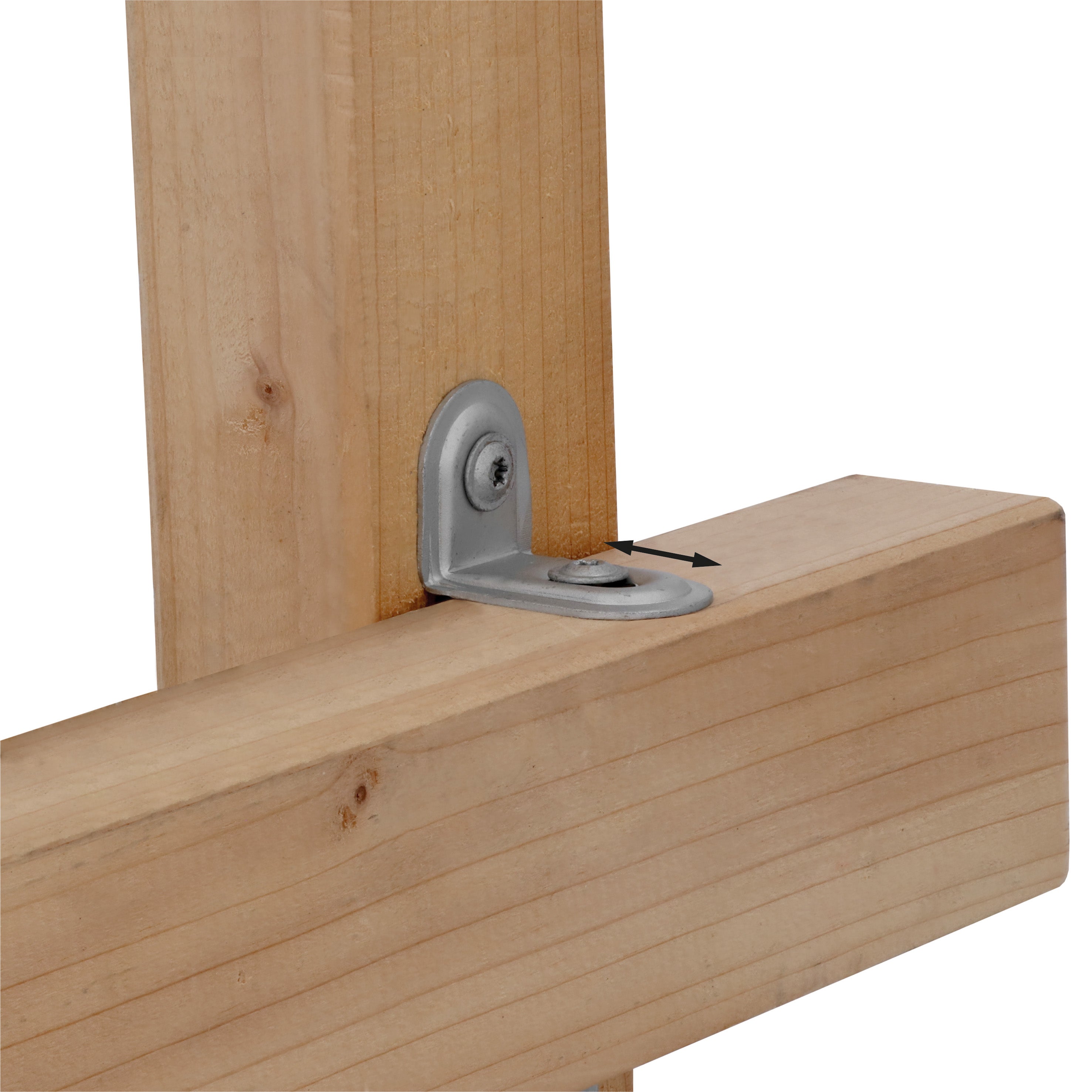 Equerre simple ajustable ht.40xlo.28xla.22xép1.2 mm revêtement MAGNODUR - 4