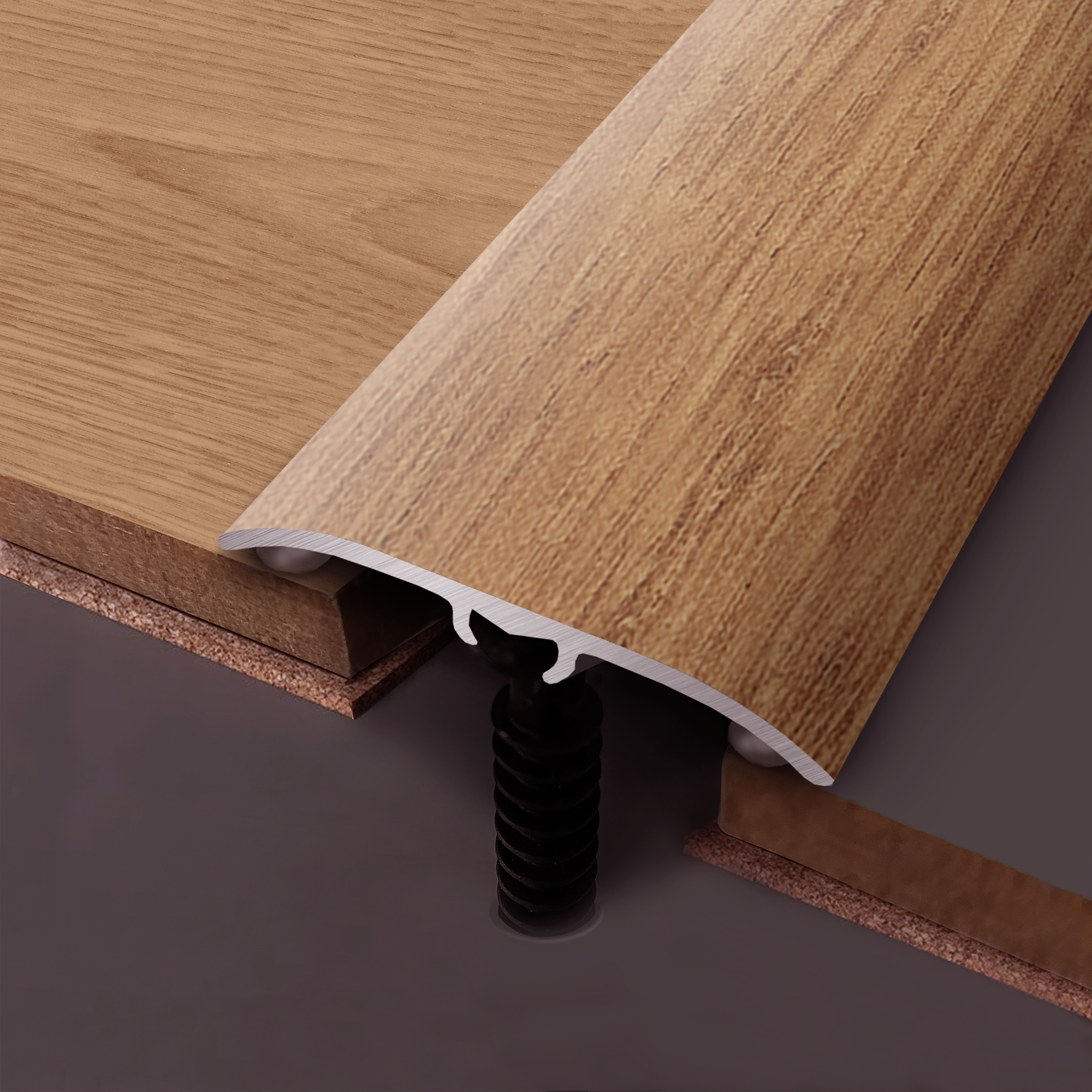 Barre de seuil 4 en 1 alu décor westport à fixer, l.3.7 cm x L.83 cm ARTENS - 2