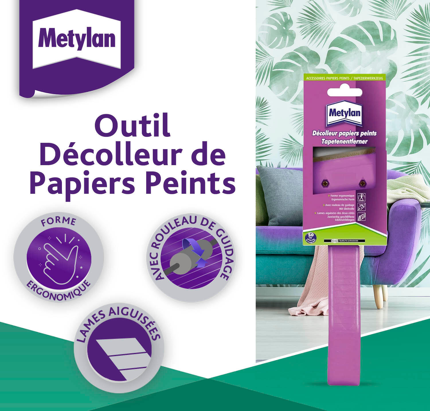 Décolleur de papier peint à lame METYLAN - 2