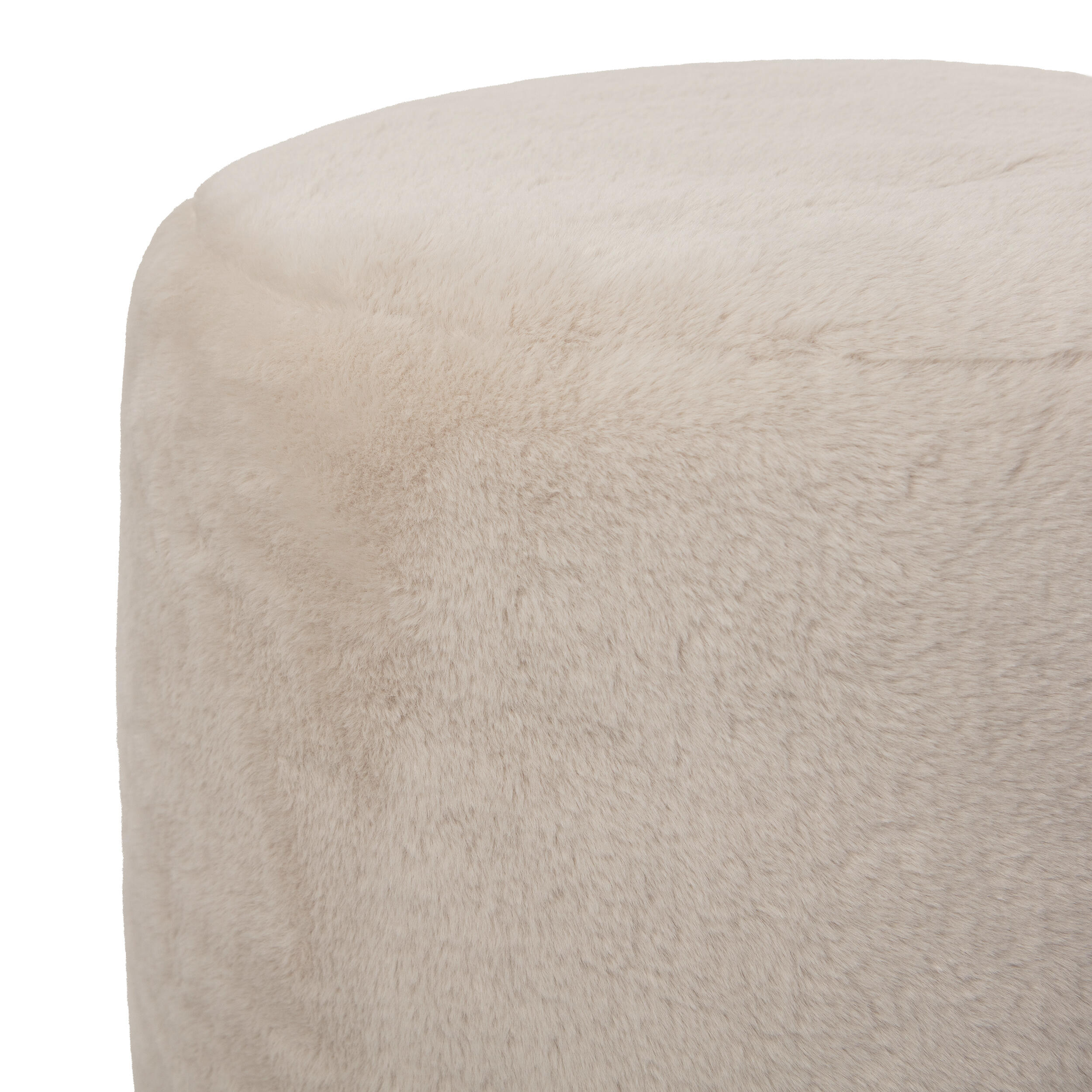 Pouf Caresse  beige cm , diam 40 cm - 5