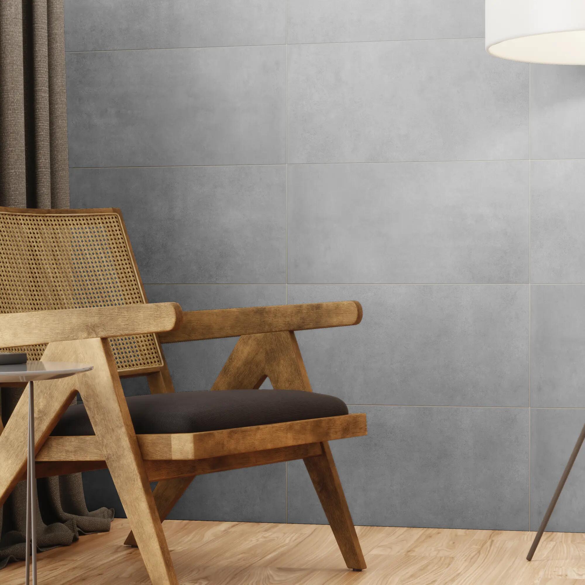 Suelo porcelánico blaze efecto cemento marengo 61.3x30.3 cm c1 pamesa
