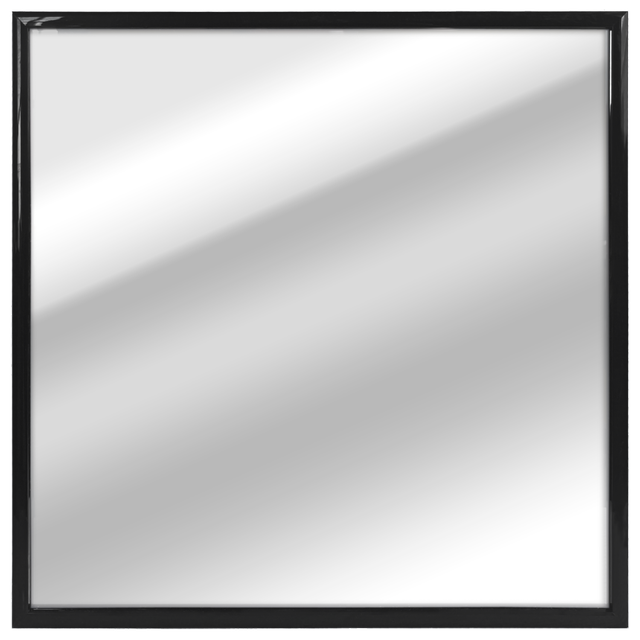 Specchio LILA MIRROR quadrato in pvc nero 30 x 30 cm INSPIRE