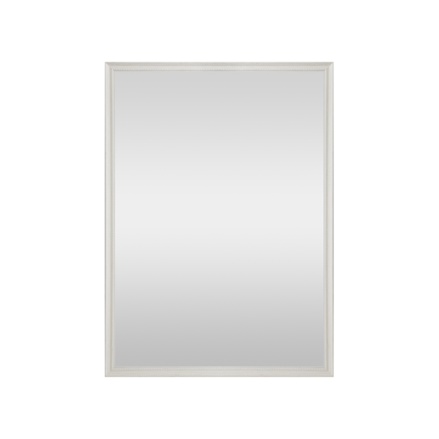 Espejo enmarcado de pared rectangular Charm poliestireno blanco mate INSPIRE de 54.5 x 74.5 cm