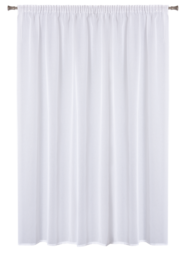 Firana na taśmie Mary 290 x 280 cm biała