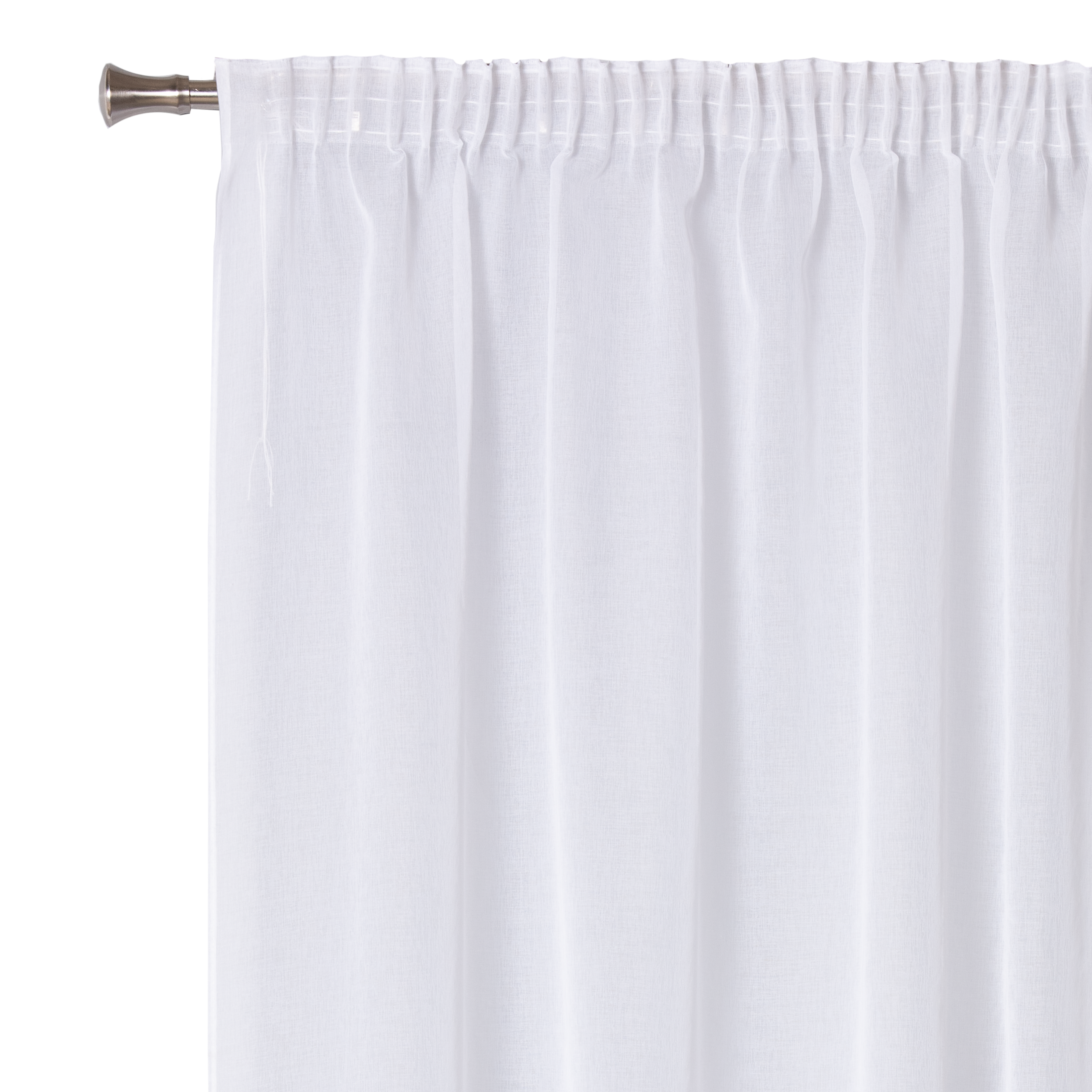 Firana na taśmie Mary 290 x 1600 cm biała - 3