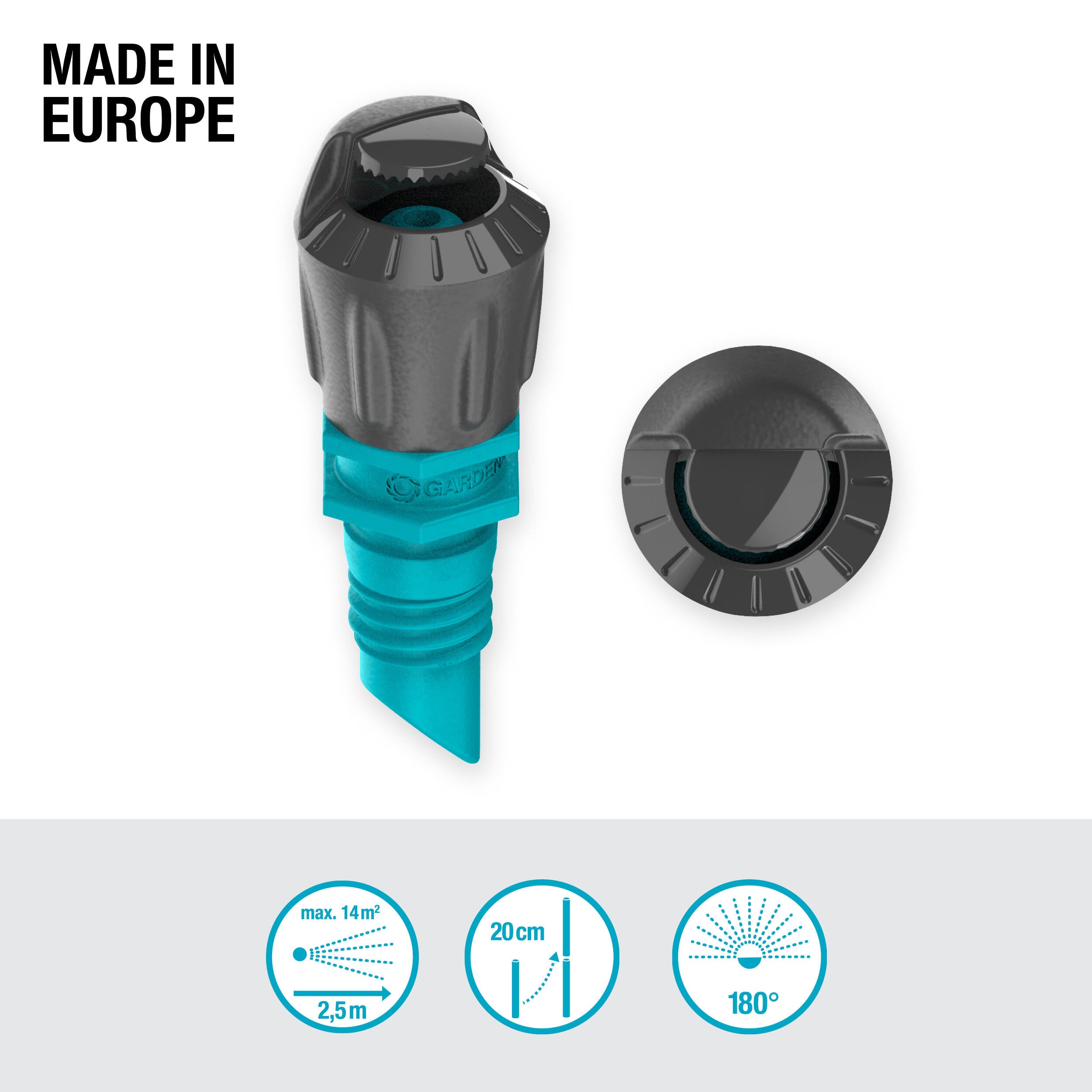 Micro-asperseur 180° GARDENA 13321-20 - 2