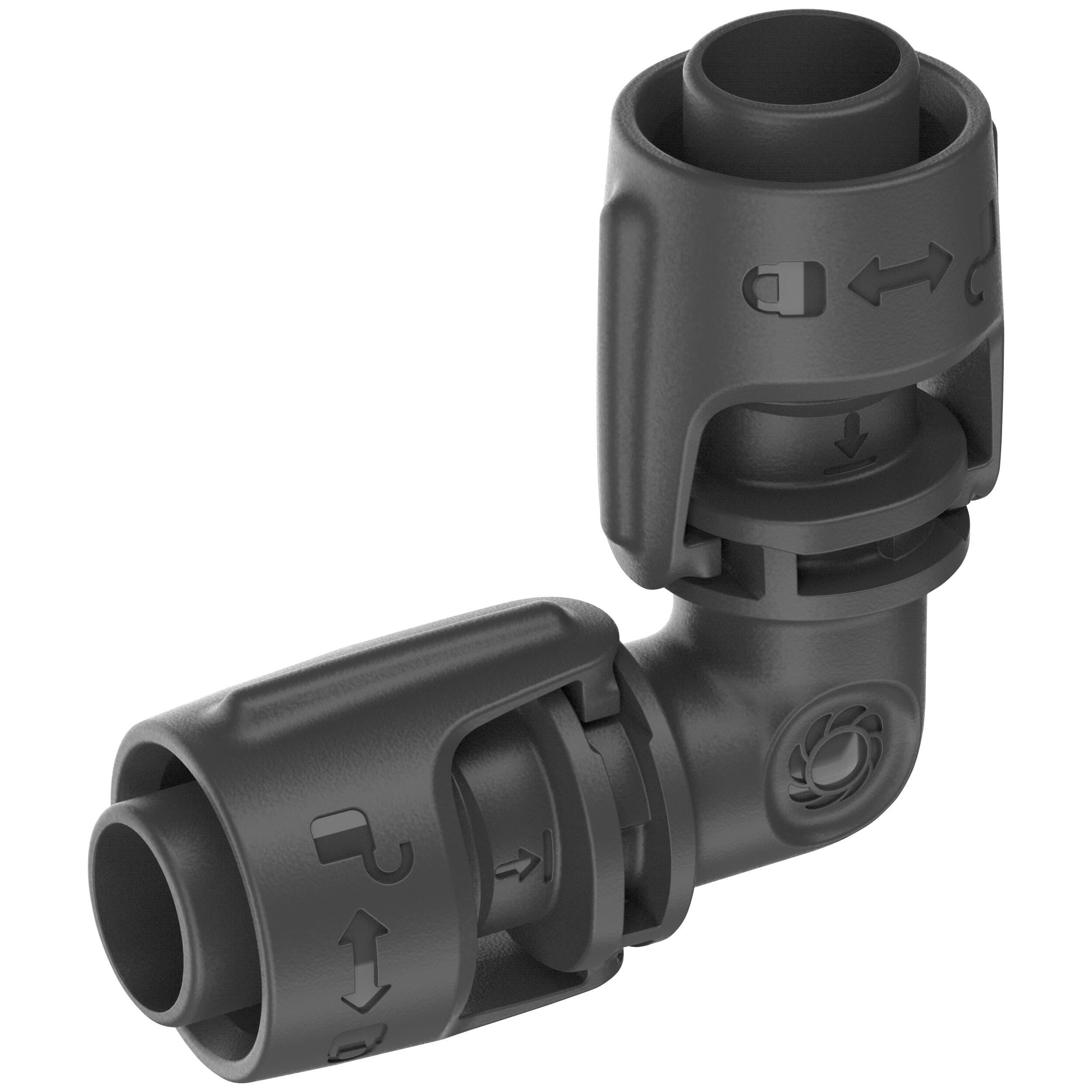 Codo para riego por goteo gardena de 13 mm 5 unidades