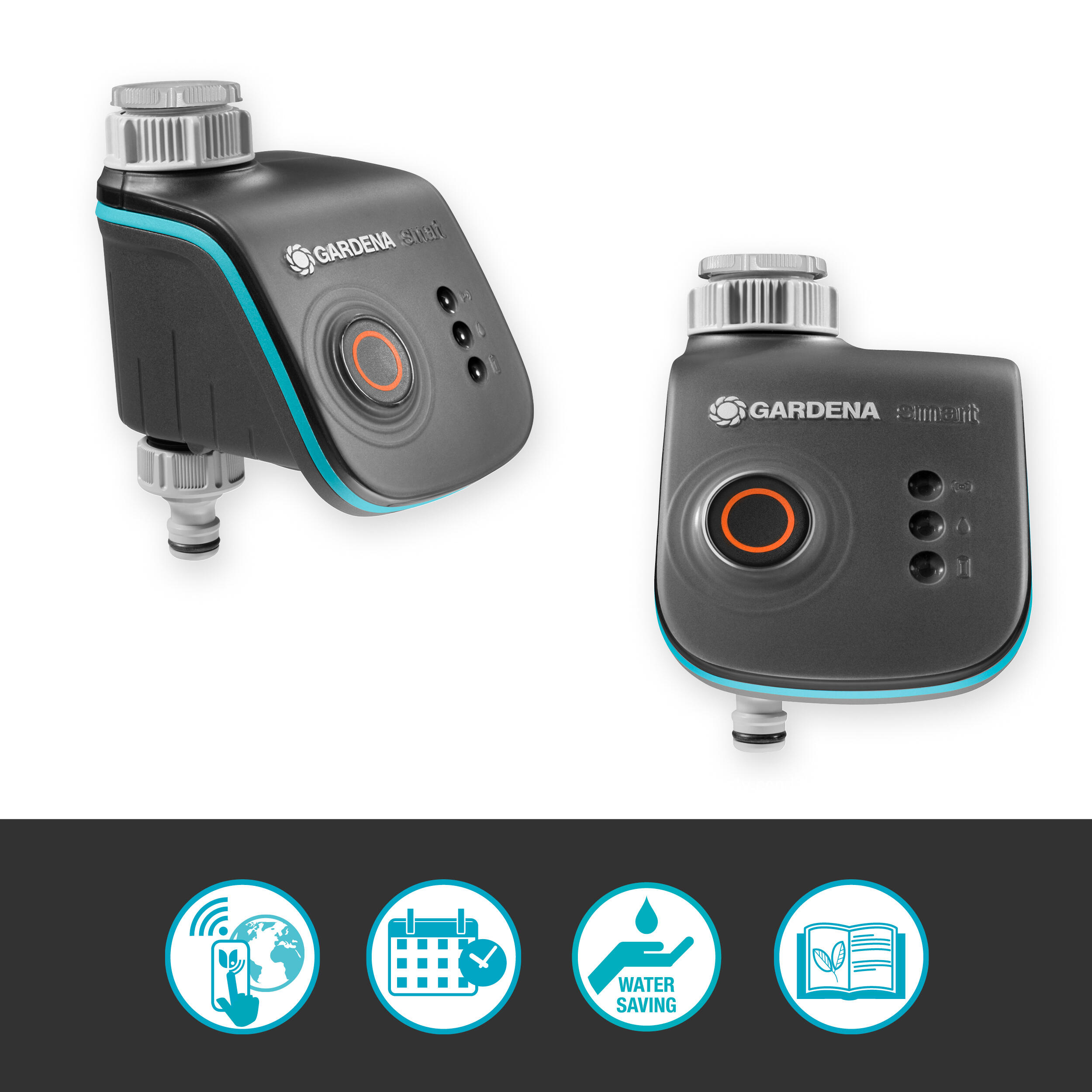 Produktbild von GARDENA Easy Control Bewässerungscomputer - Für 20/27 Und 26mm Wasserhähne