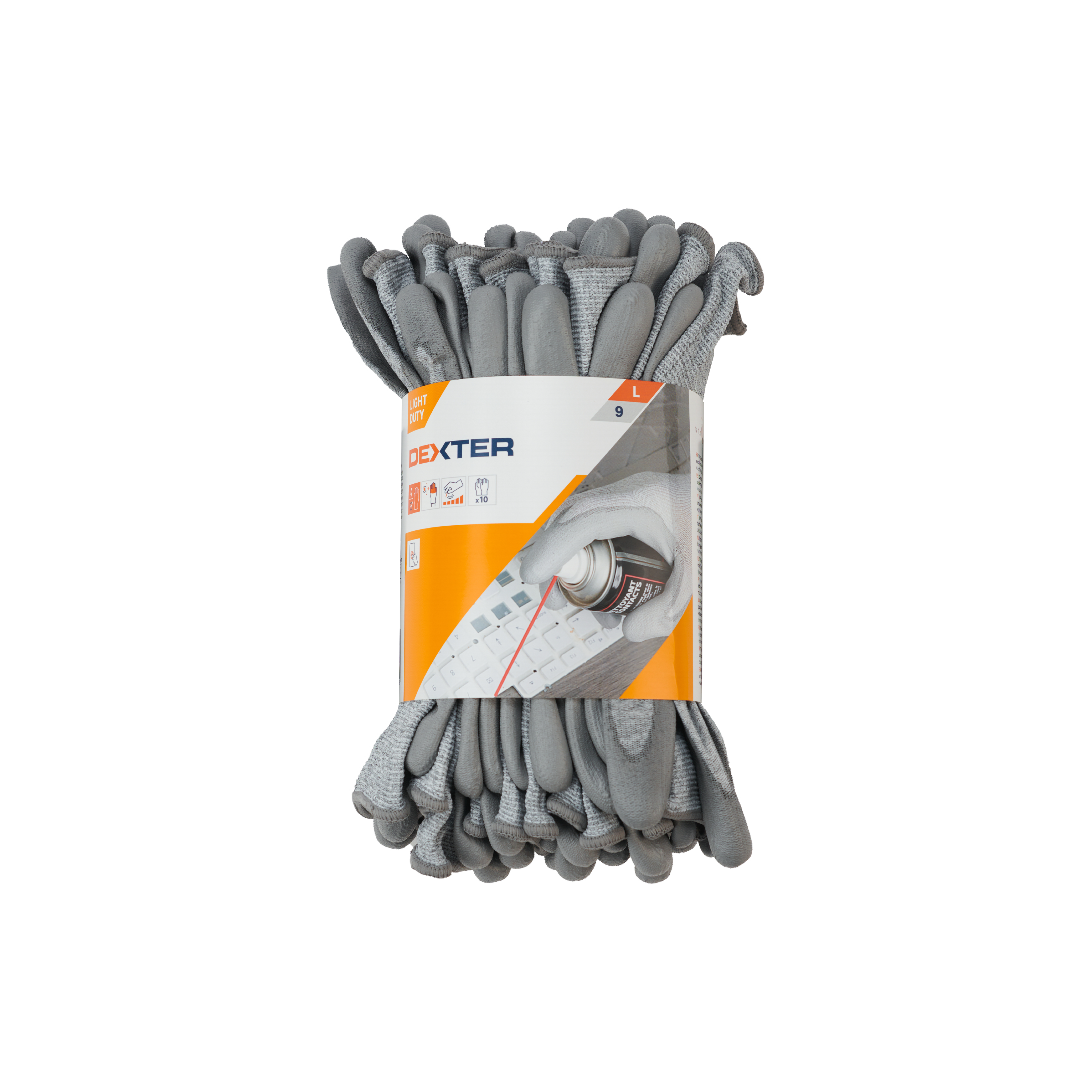 Pack 10 Pares Guantes Antiestáticos Precisión DEXTER - Talla 9 - 6