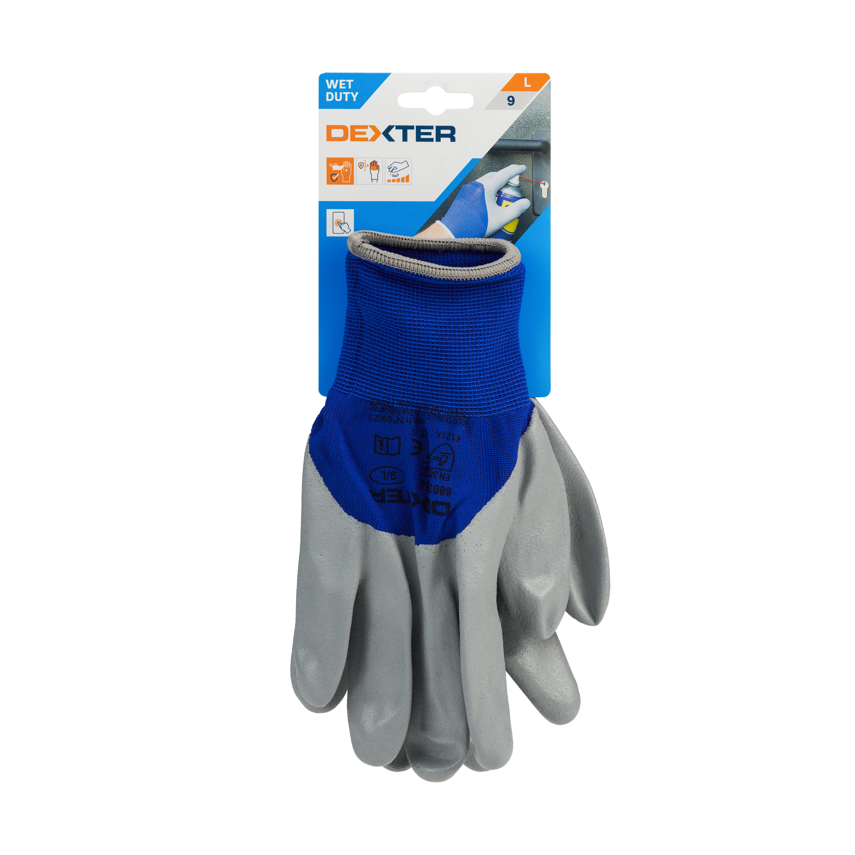 Rękawice nitrylowe Touch Screen r.9 DEXTER - 5