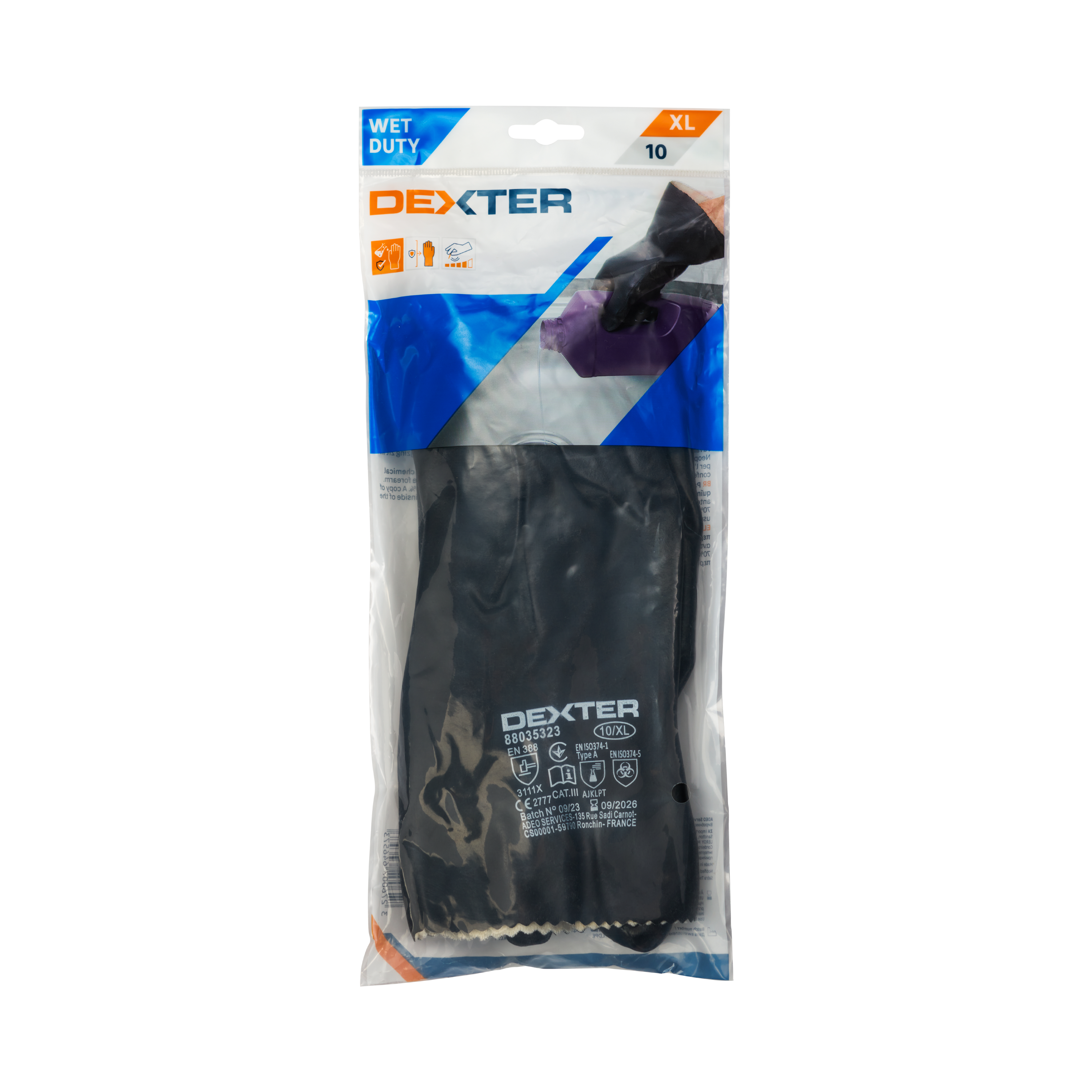 Guantes Químicos DEXTER - Talla 10 - 5