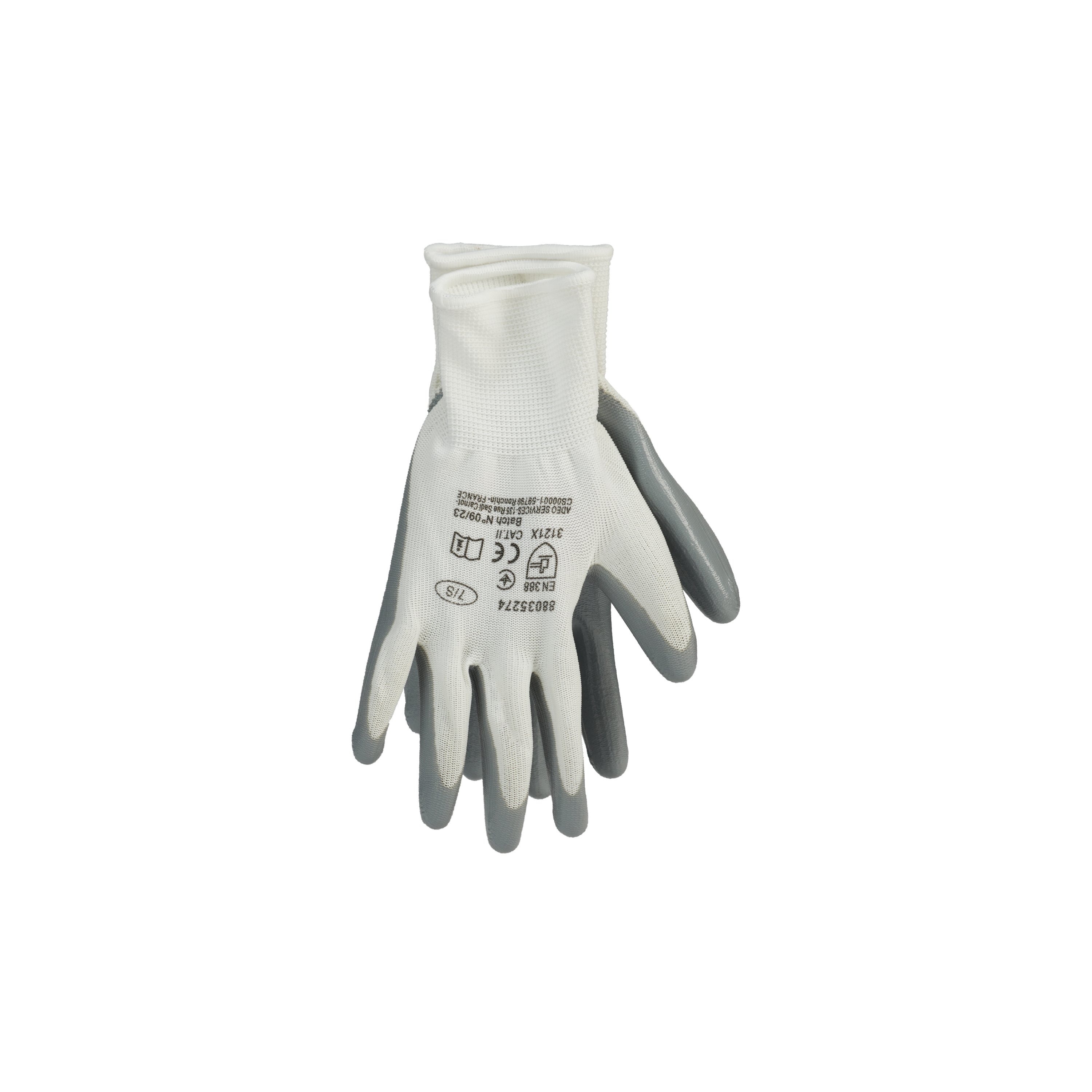 Luvas poliéster e nitrilo tamanho 7S - 4