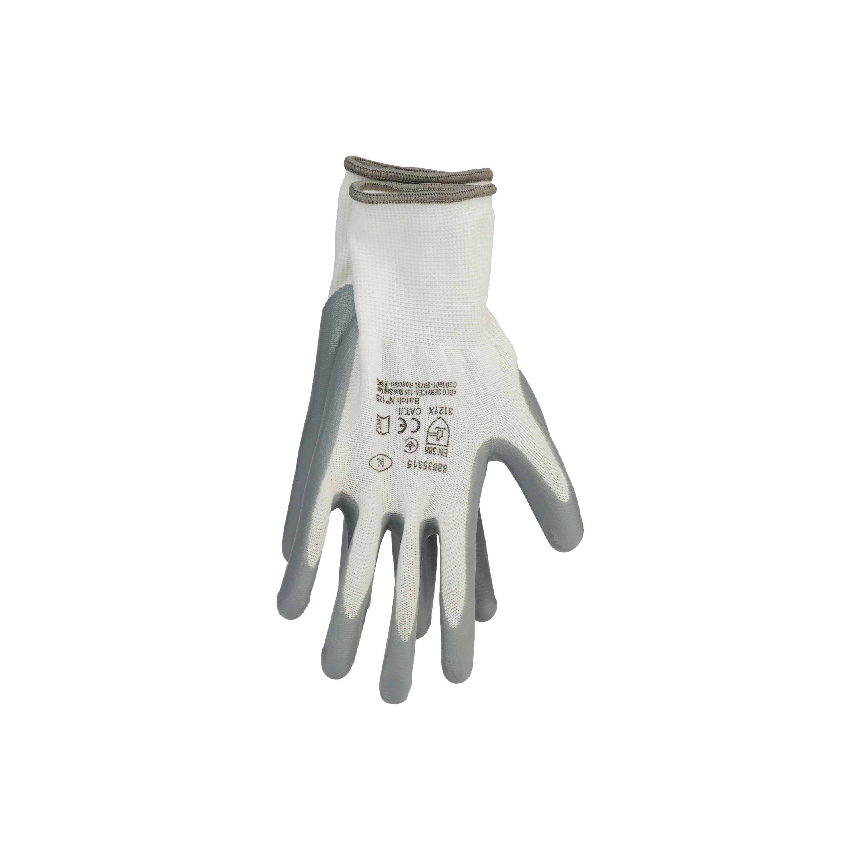 Guantes   poliester y nitrilo T9 L - 4