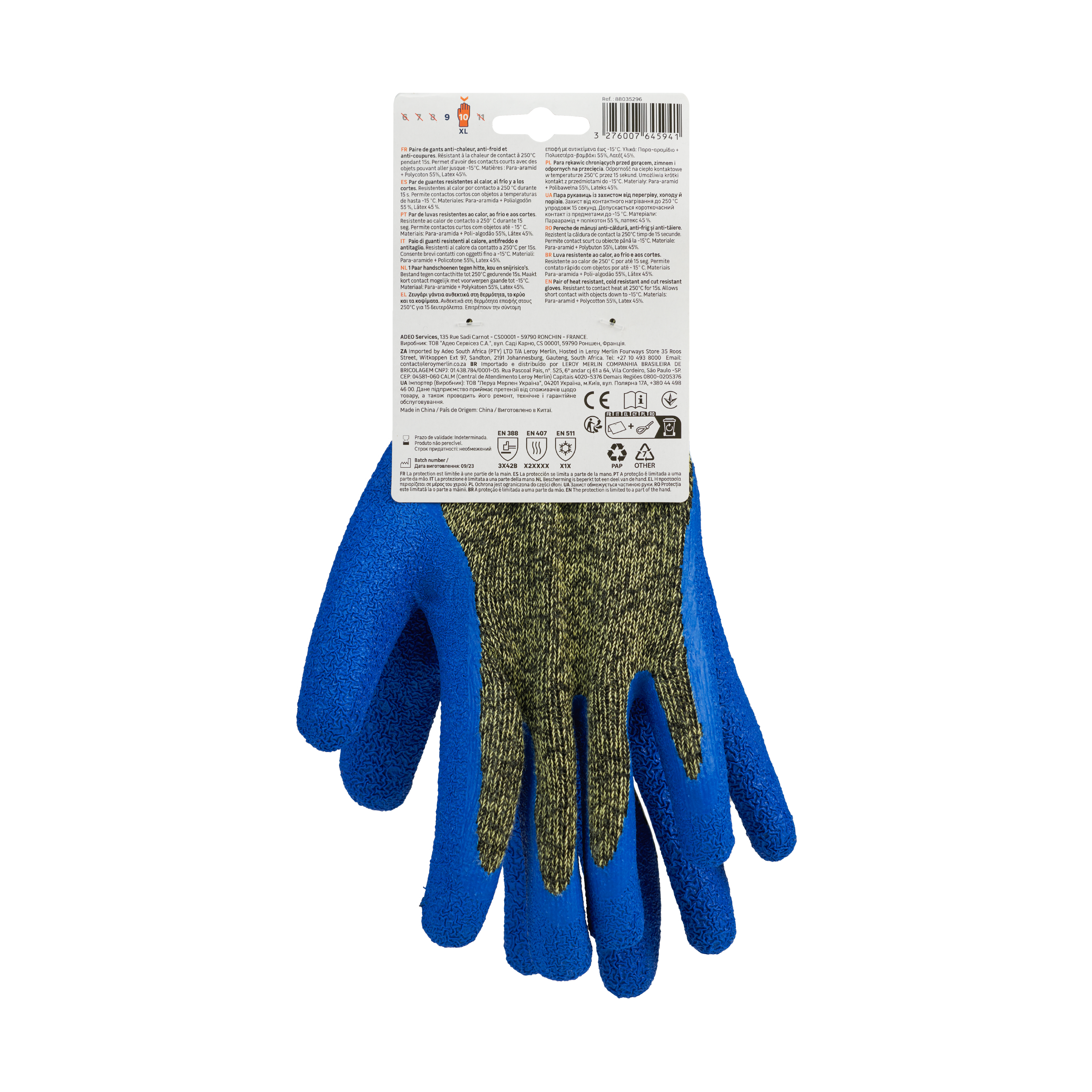 Guantes Anticorte Térmico DEXTER - Talla 10 - 7