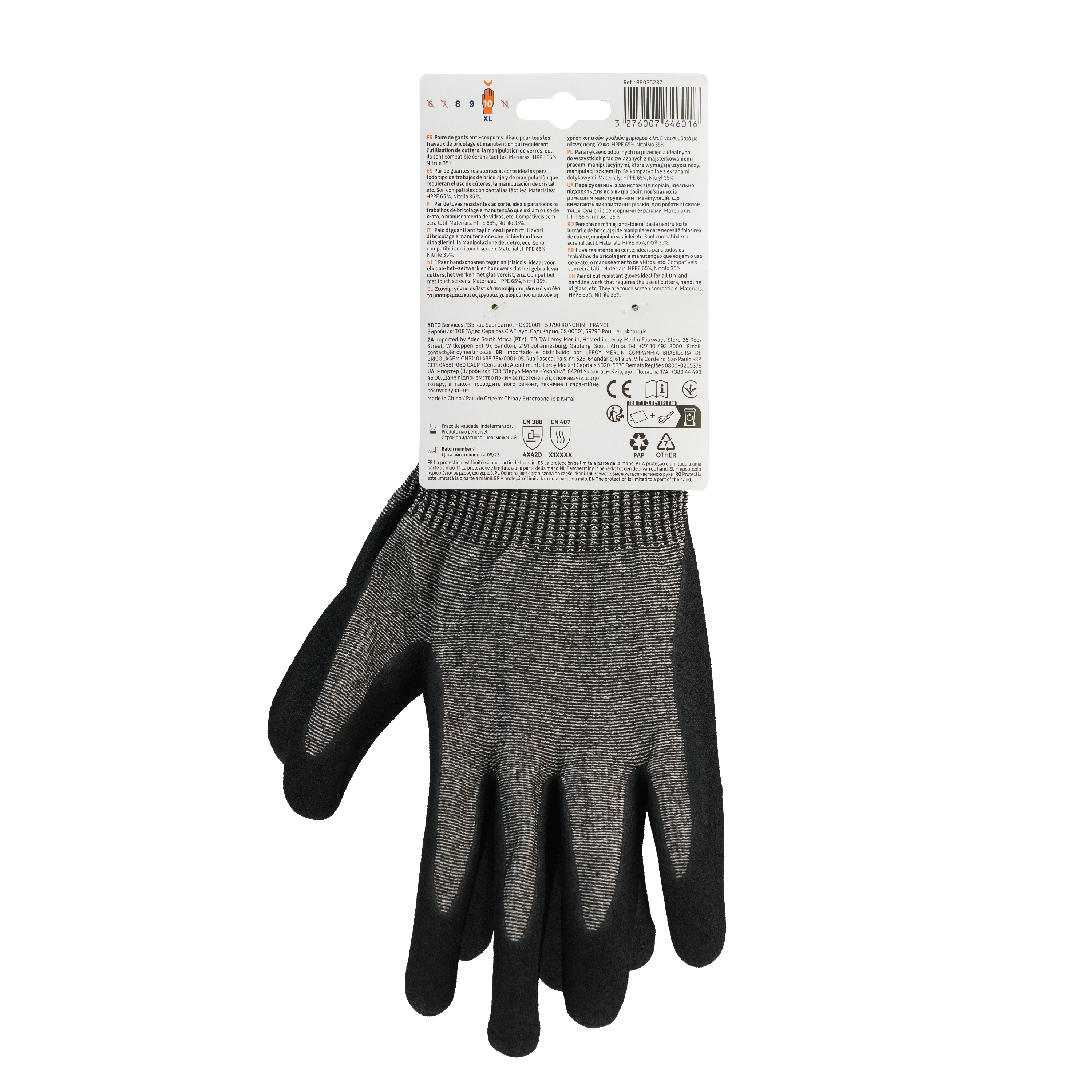 Guantes Anticorte Nitrilo DEXTER - Talla 10 - 6
