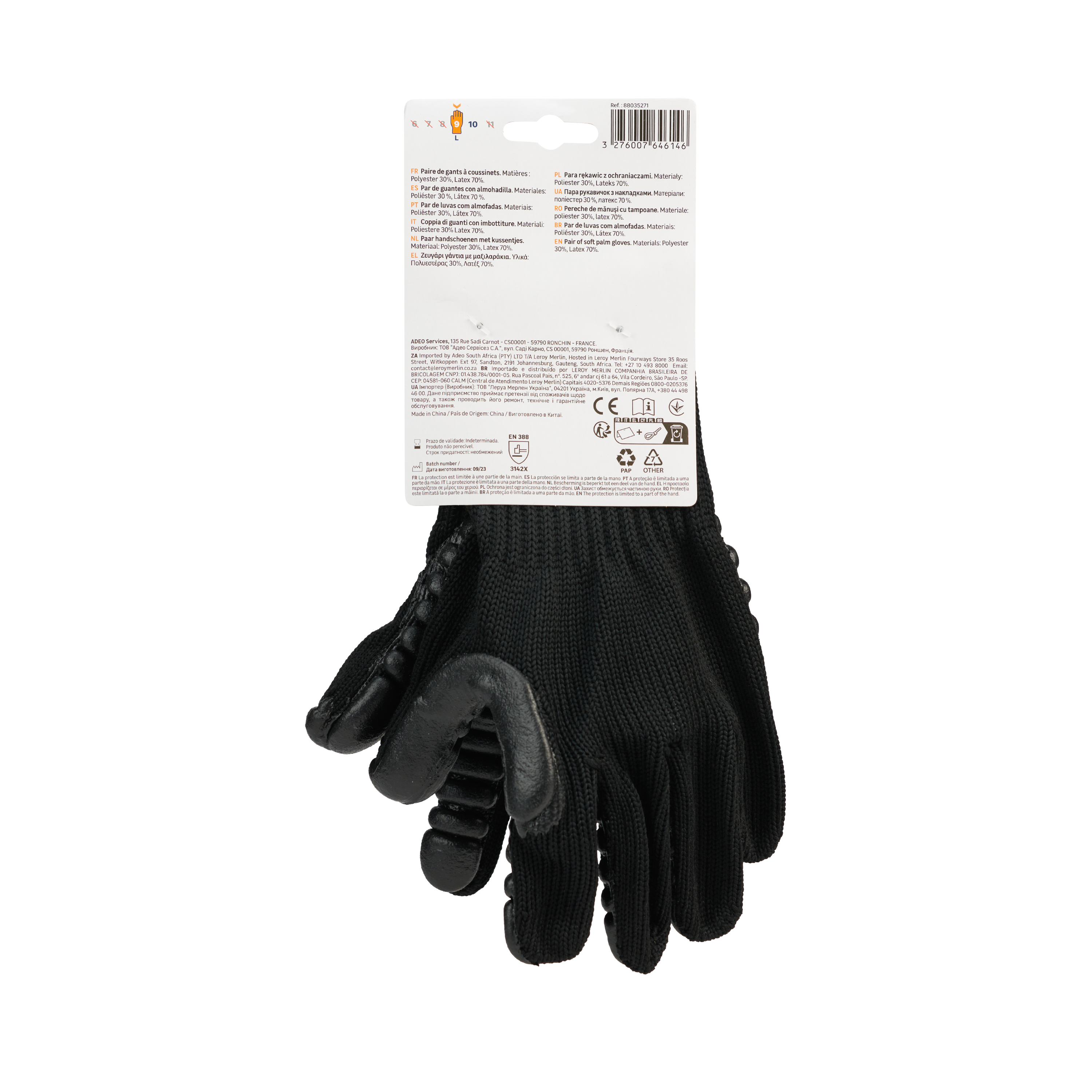 Guantes Antivibración DEXTER - Talla 9 - 6
