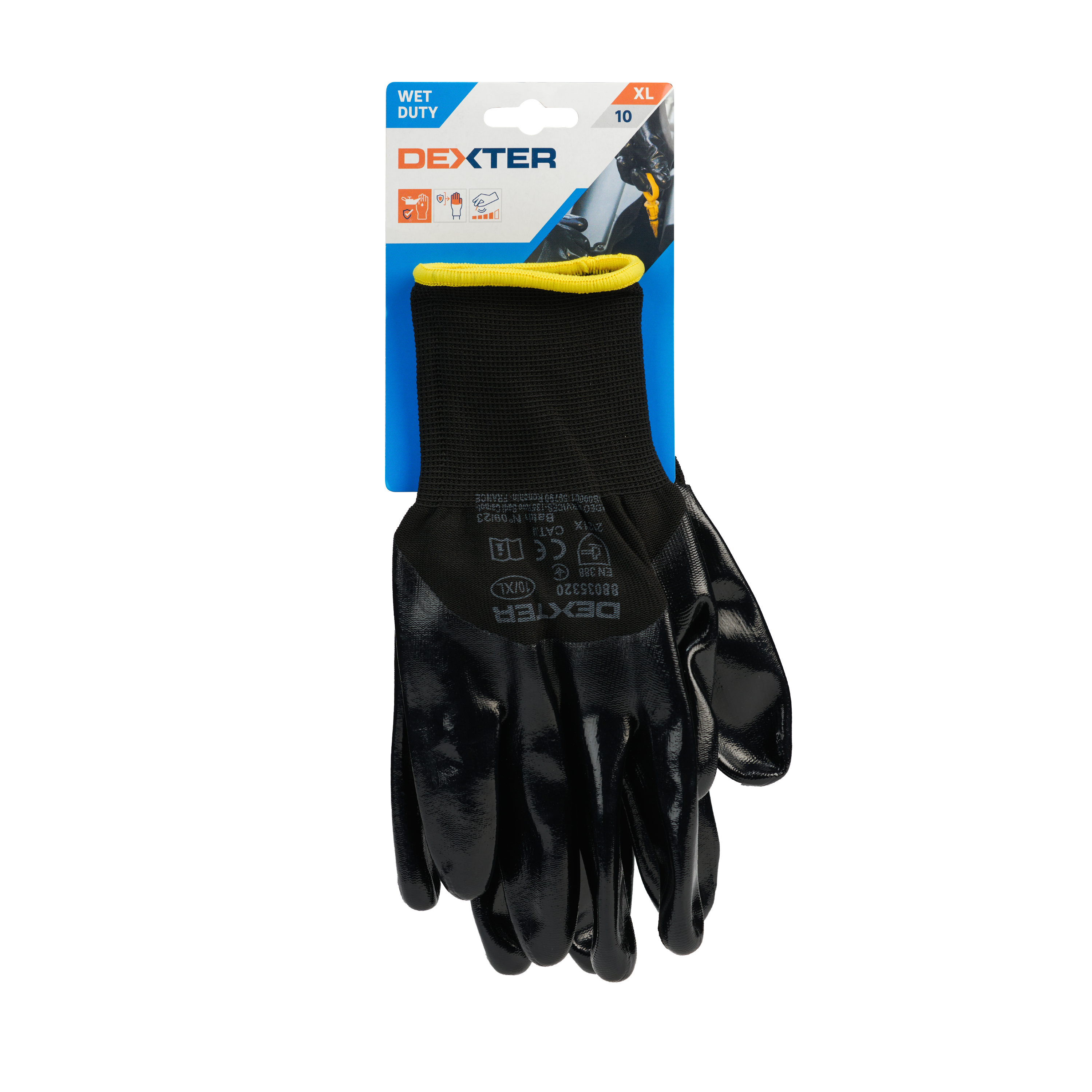 Guantes Mecánico Nylon / Nitrilo DEXTER - Talla 10 - 4