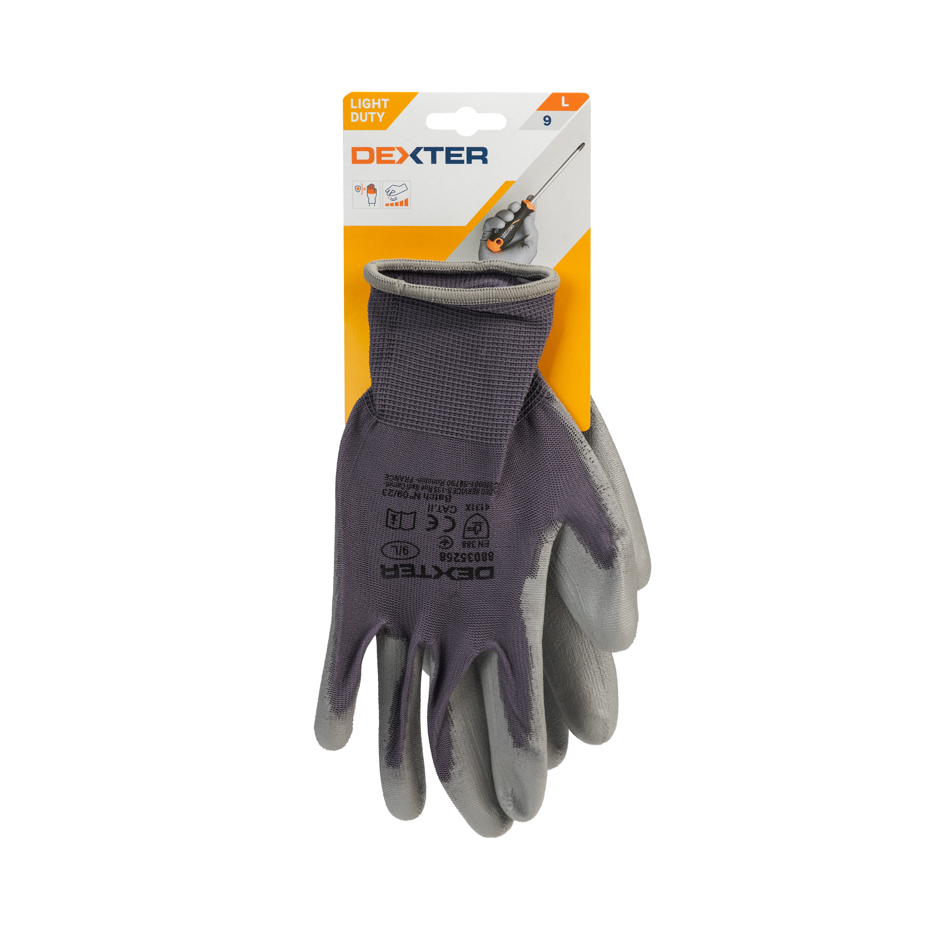 Rękawice nylonowe precyzyjne r.9 DEXTER - 5