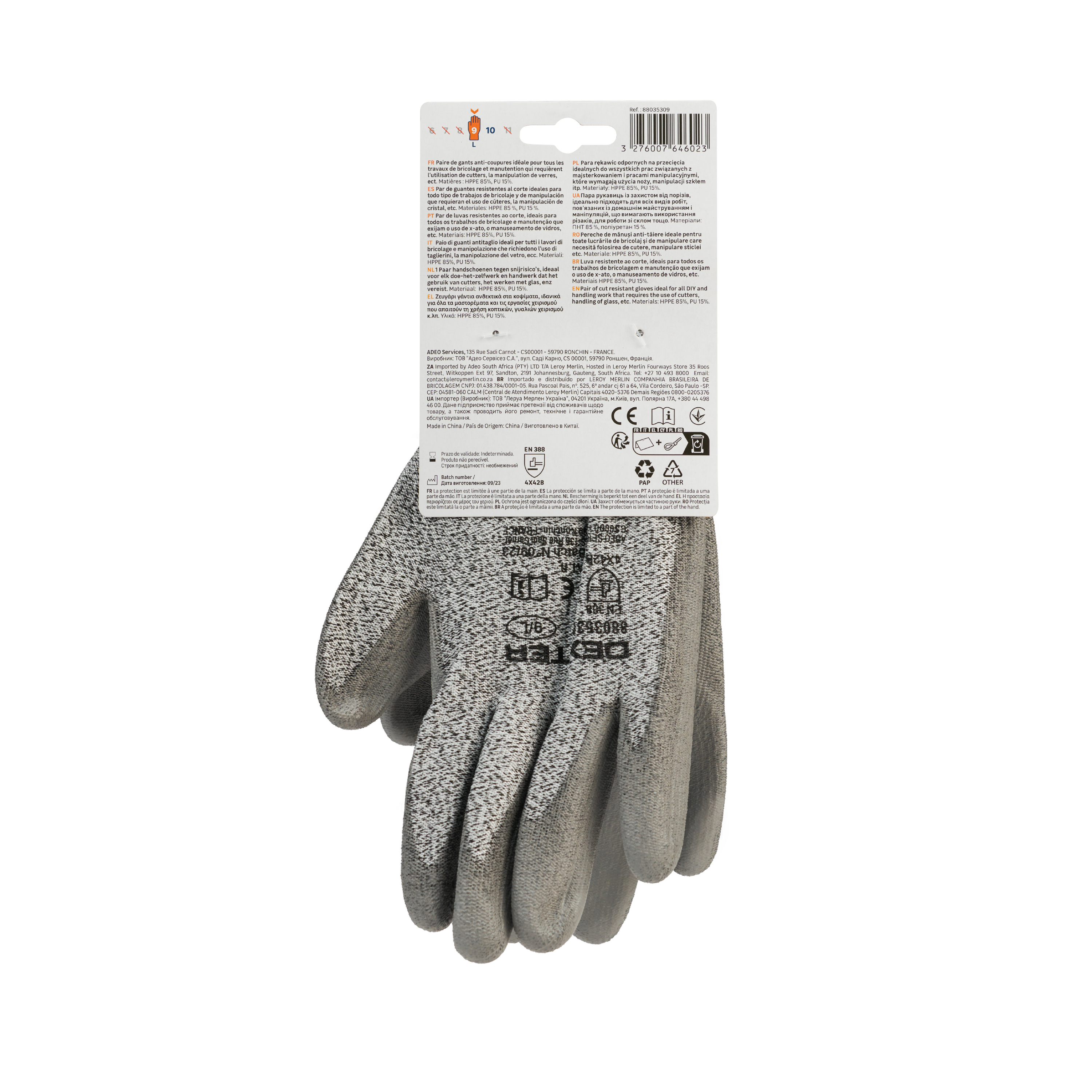 Rękawice antystatyczne precyzyjne r.9 DEXTER - 4