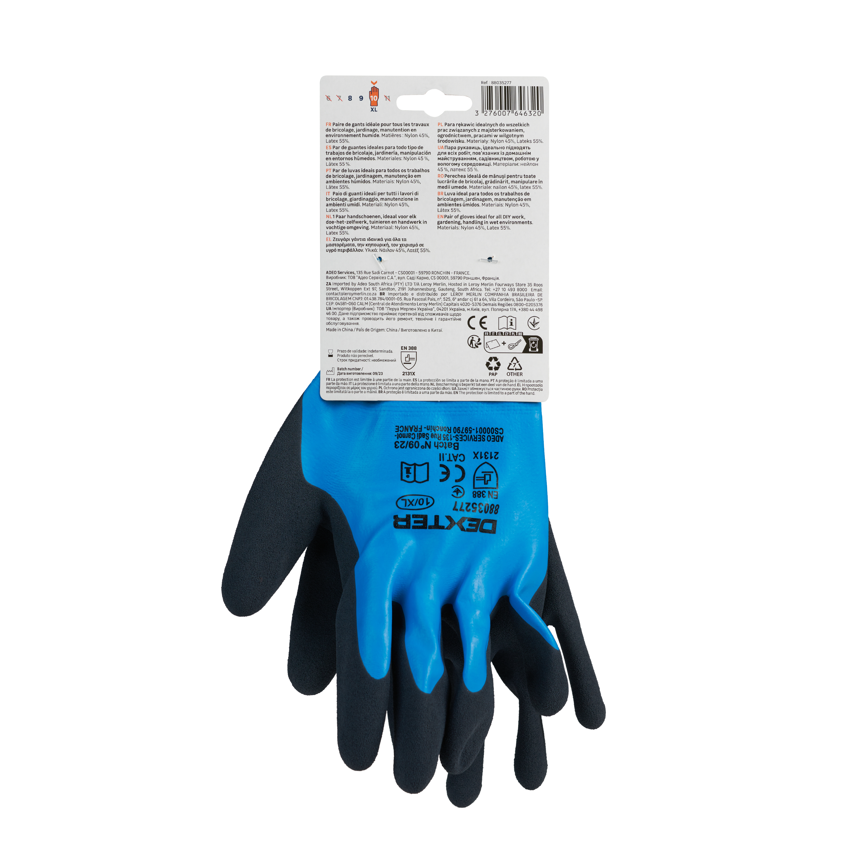 Guantes Látex Resistente Al Agua DEXTER - Talla 10 - 4
