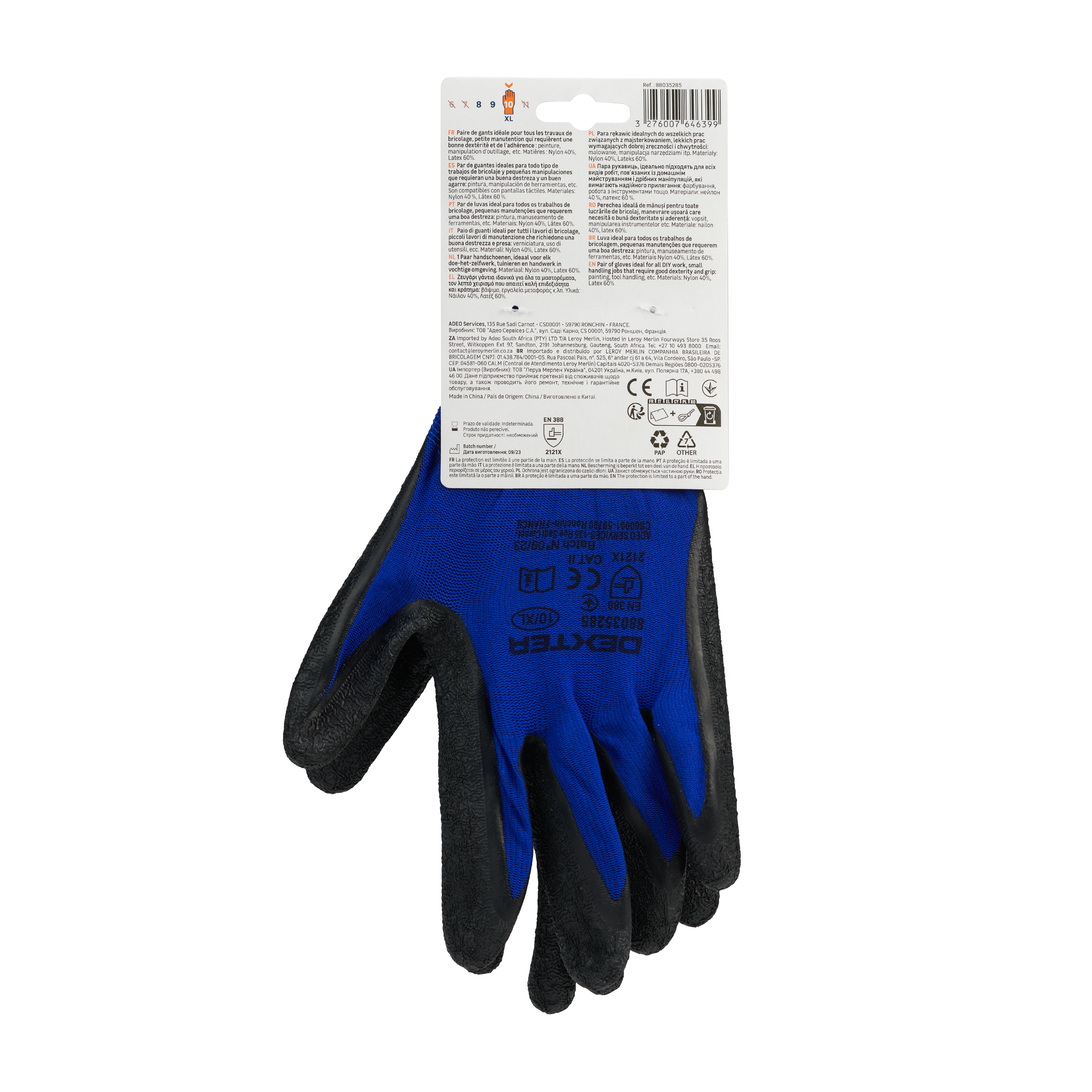 Guantes Trabajo Para Pantalla Táctil DEXTER - Talla 10 - 5