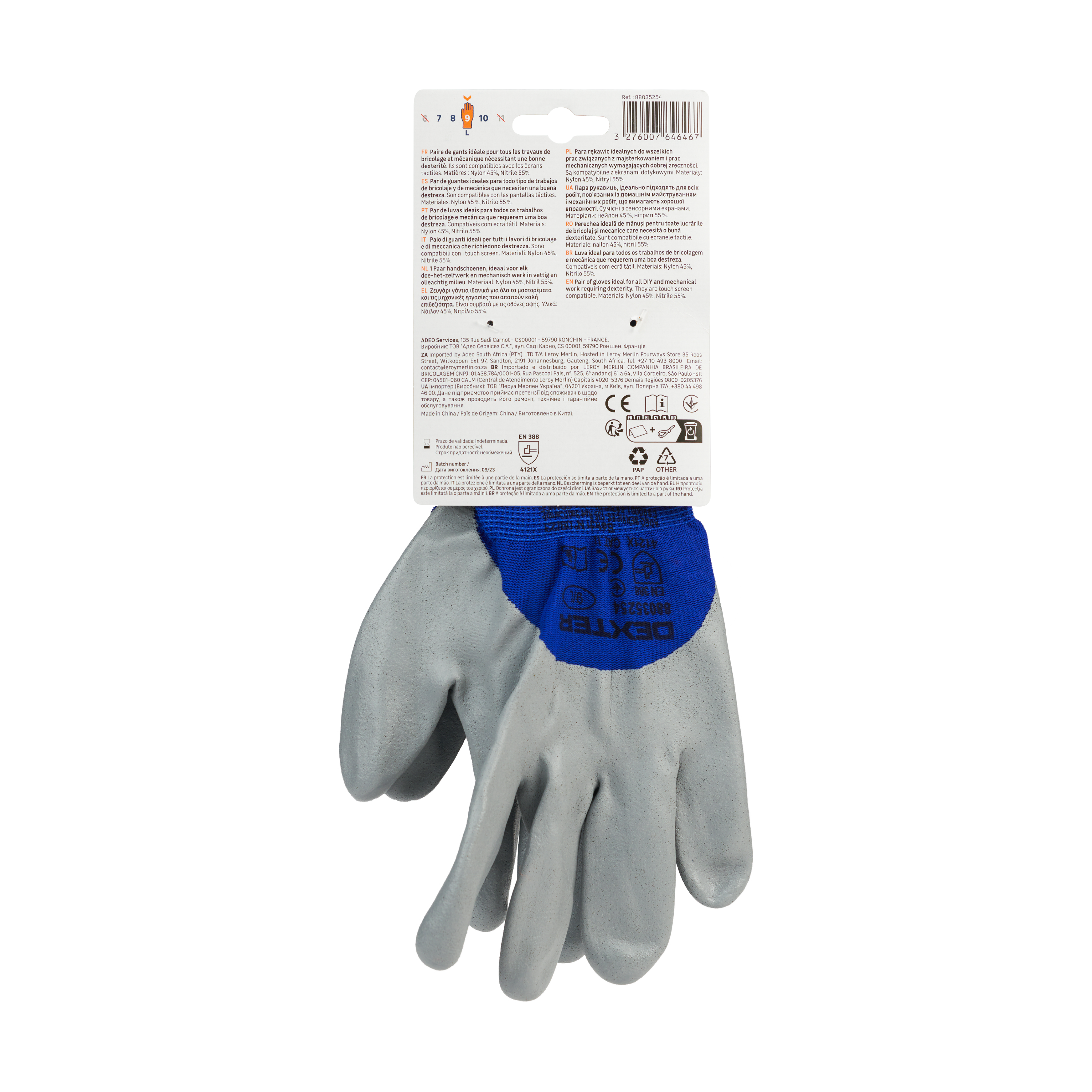 Rękawice nitrylowe Touch Screen r.9 DEXTER - 4