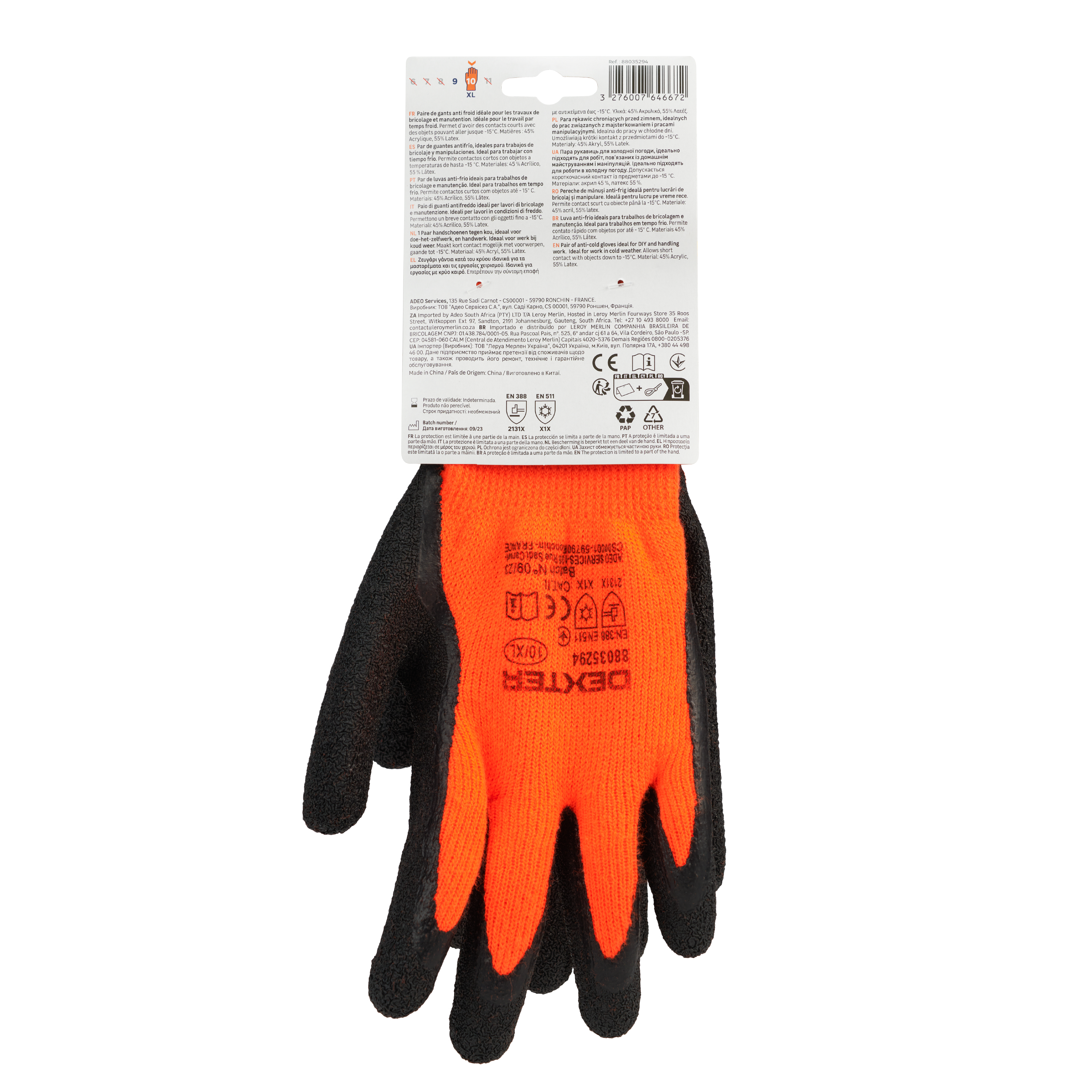 Paire de gants pour outil de manutention latex, T10 DEXTER - 6