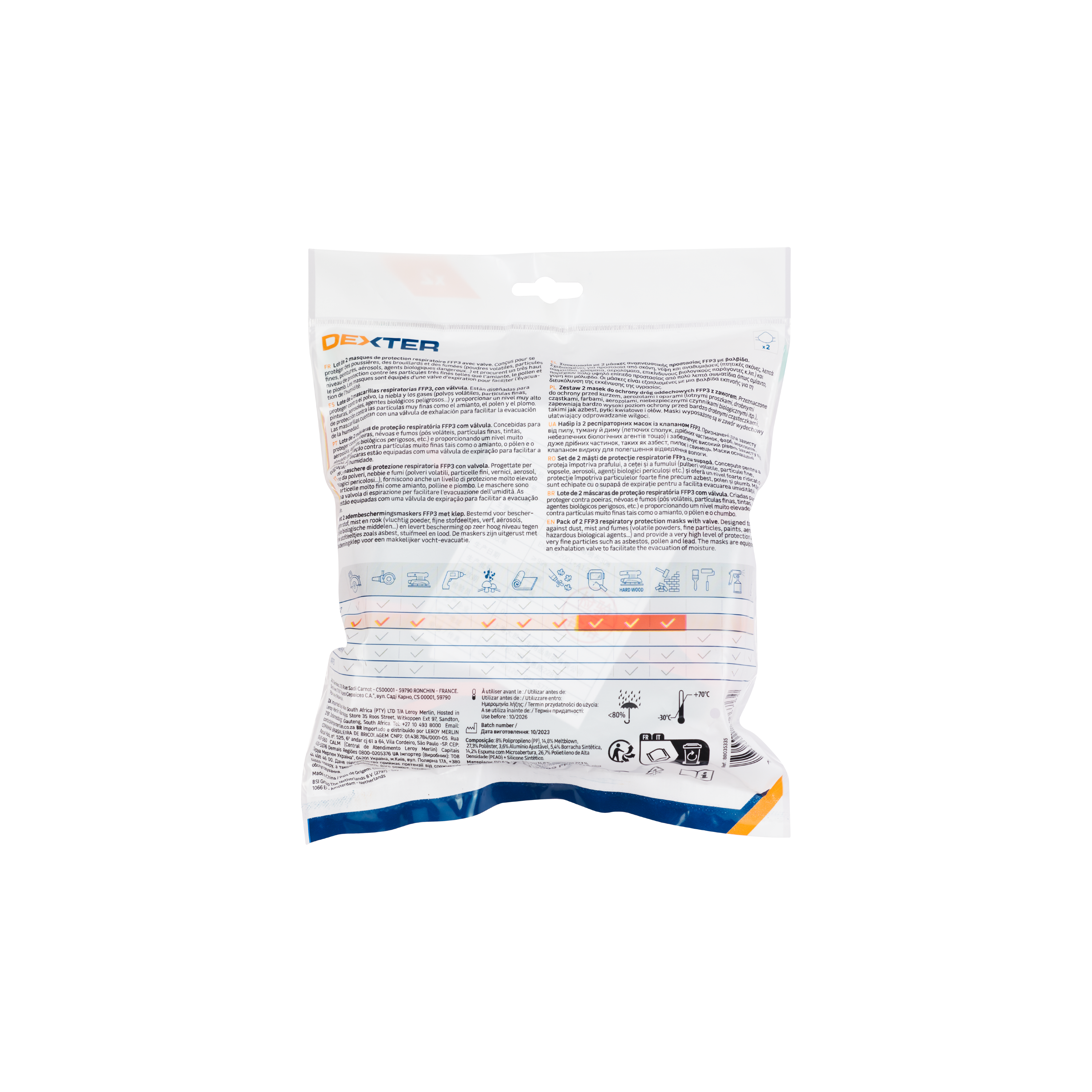 2 mascarilla para  DEXTER con válvula - 5