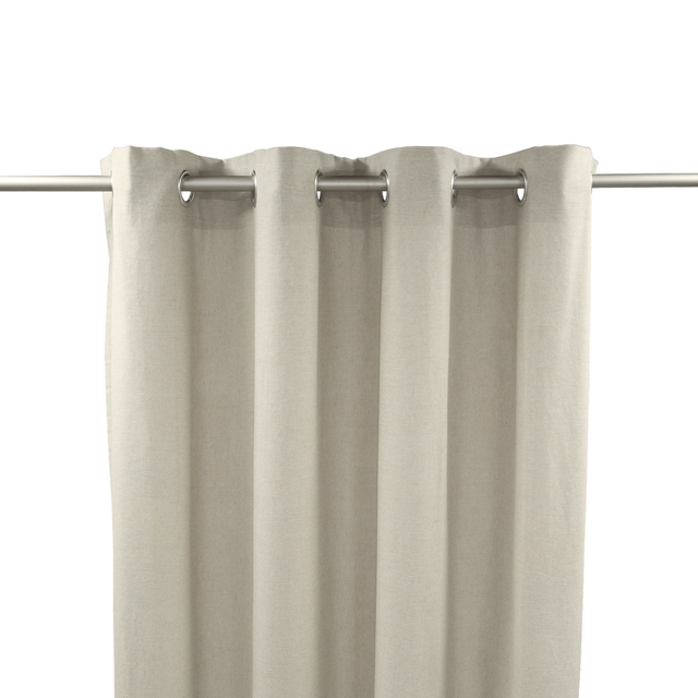 Rideau tamisant, Yacu coton, beige H.260 x l.140 cm