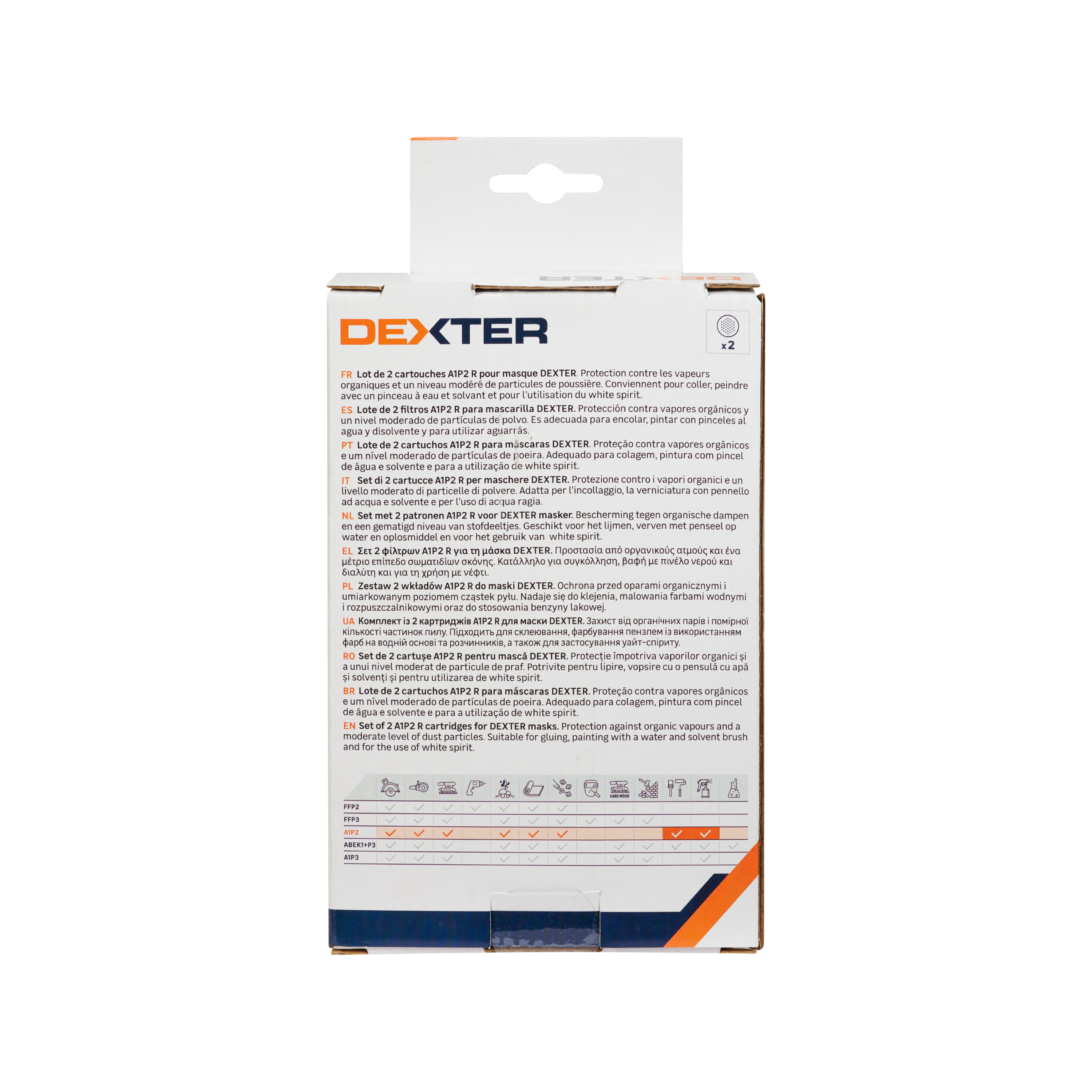 2 Filtros DEXTER A 1P2 R ABS y carbon - 4