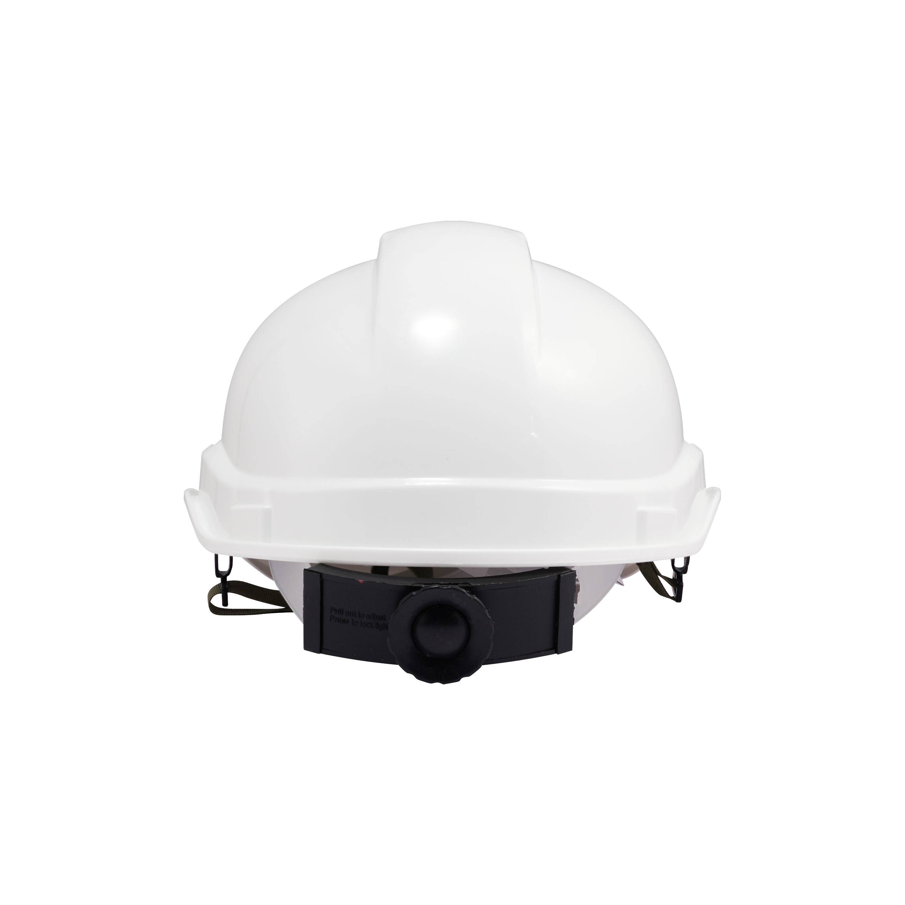 Capacete de segurança regulável com fivela de queixo HDPE e PVC branco Dexter - 4
