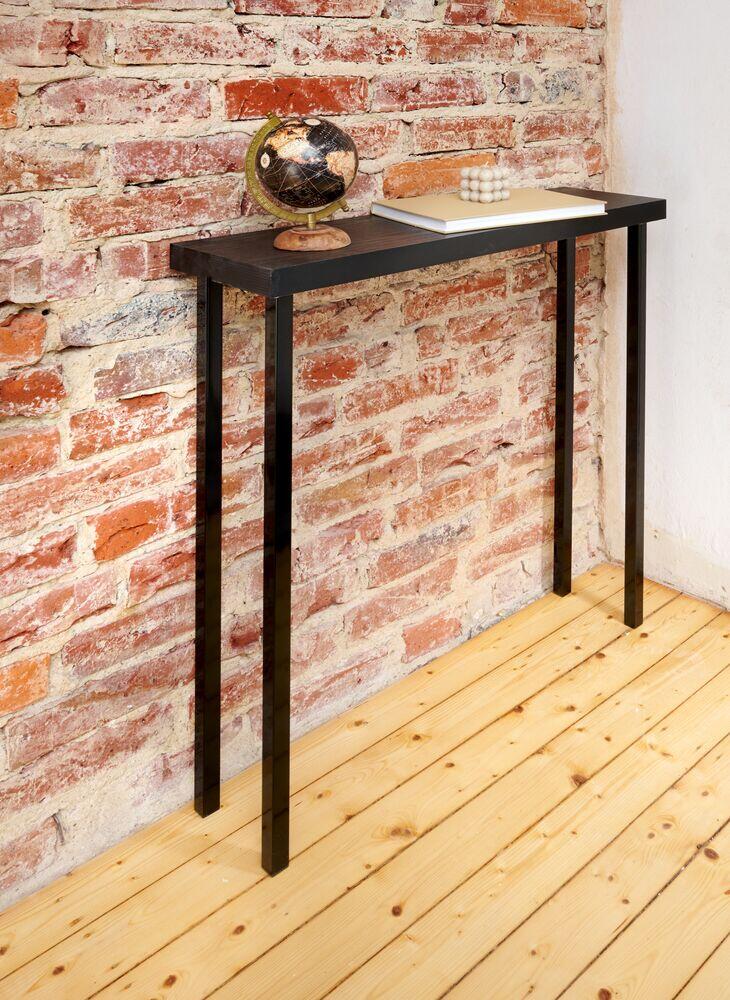 Pied de table Hettich, noir, diamètre 3 cm x hauteur 70 cm - 2