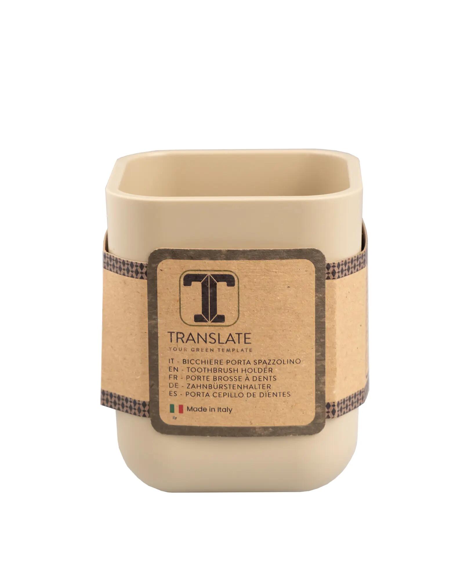 Porta spazzolini translate in stirene acrilonitrile (san) beige - 3