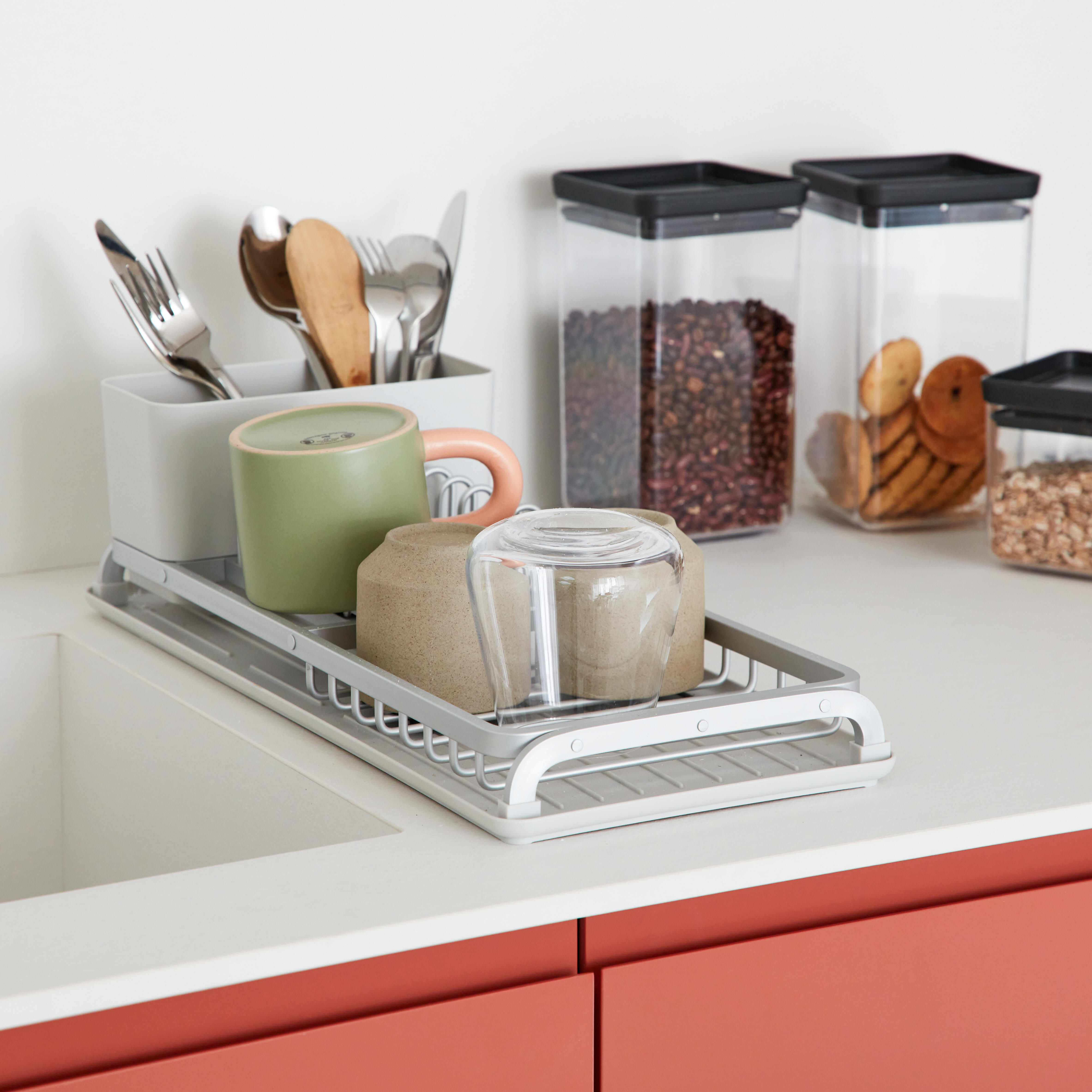 Égouttoir à vaisselle BRABANTIA aluminium gris clair 20 cm - 4