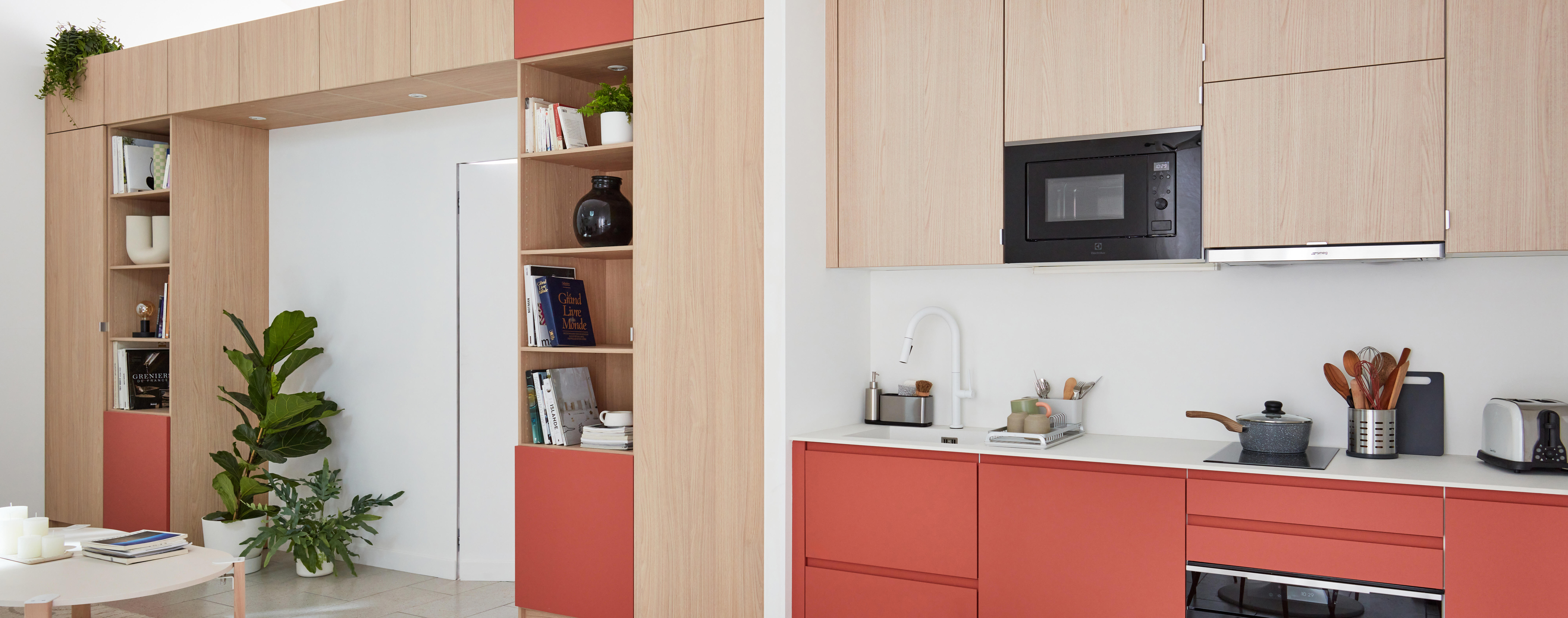 Façade de tiroir de cuisine Tokyo terracotta mat H.38.1 x l.59.7 cm - 6